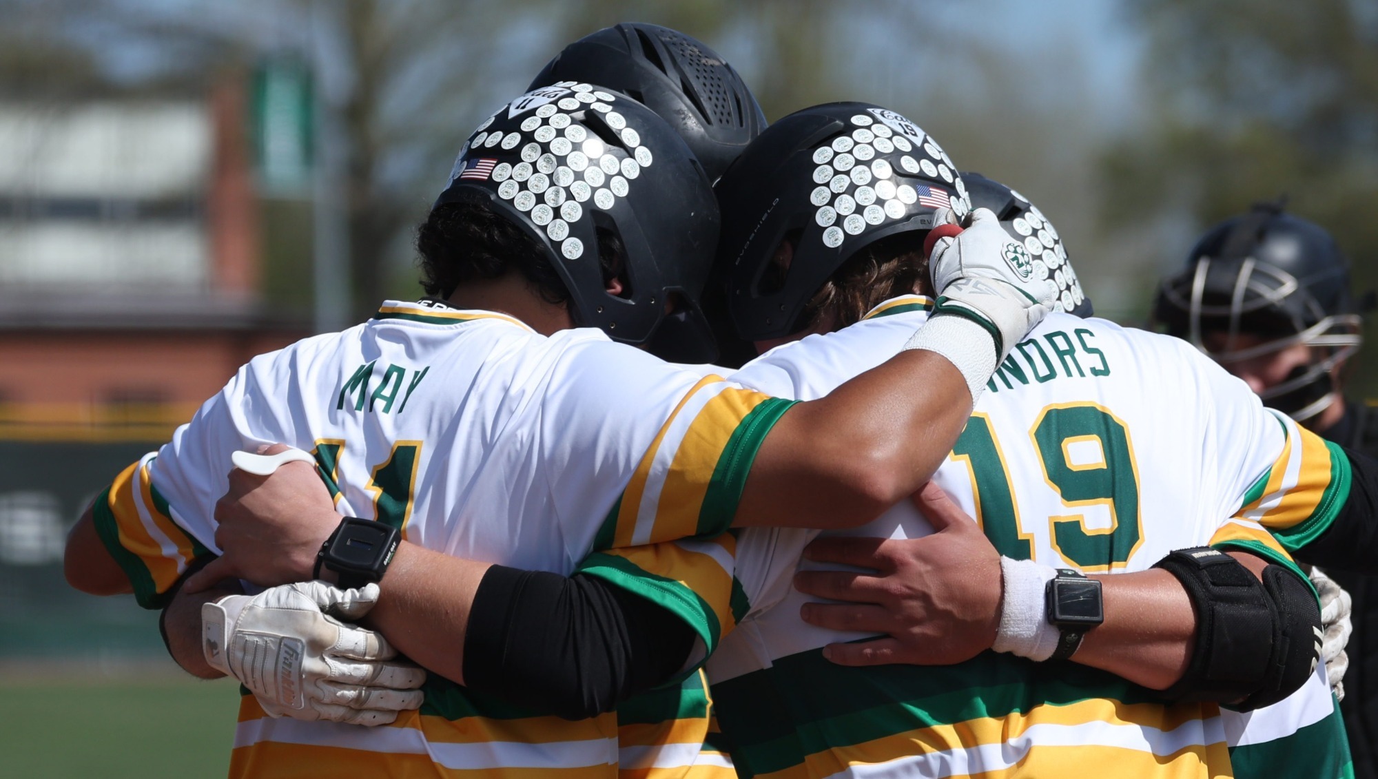 Baseball Pre-Game Huddle - Alumni Day