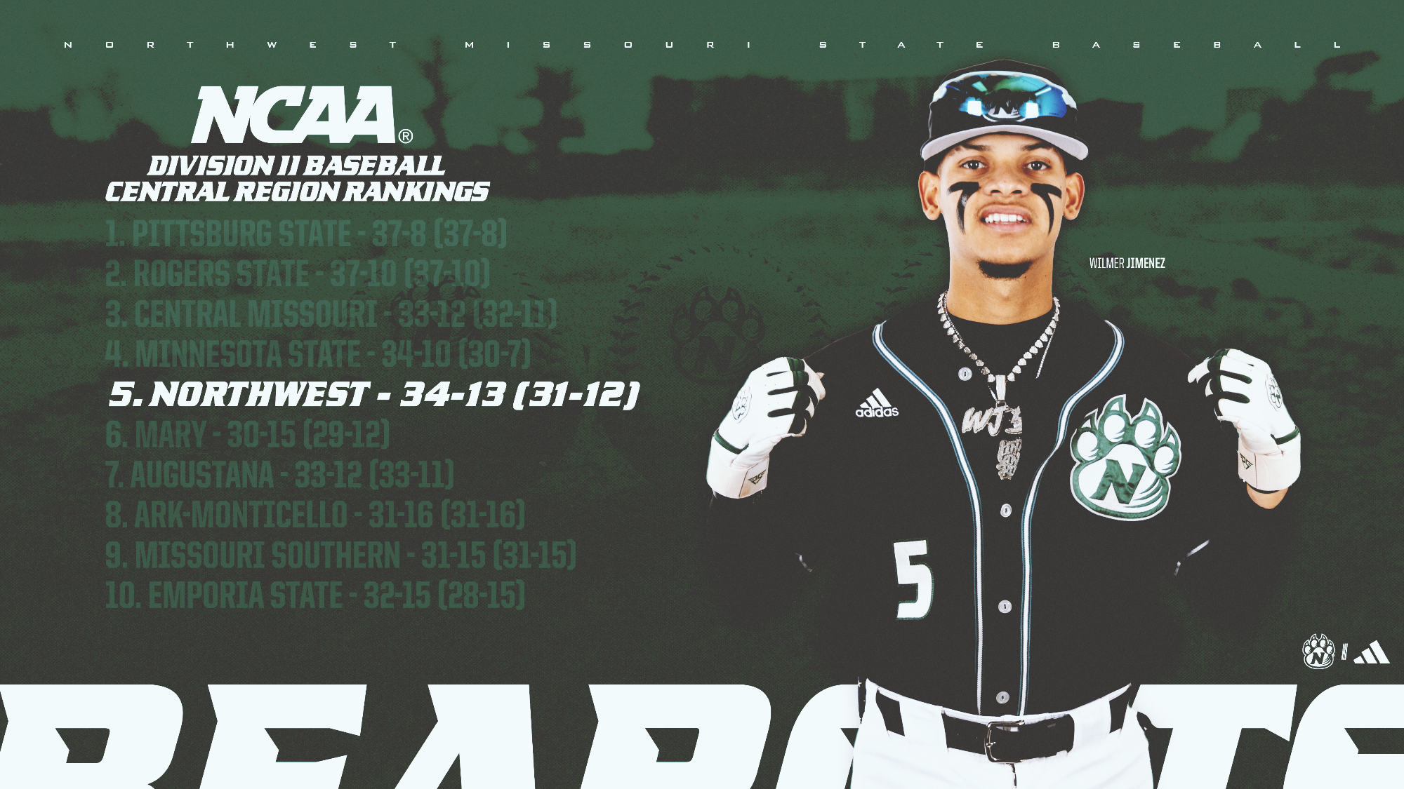 April 29 Baseball Regional Rankings - #5 Northwest