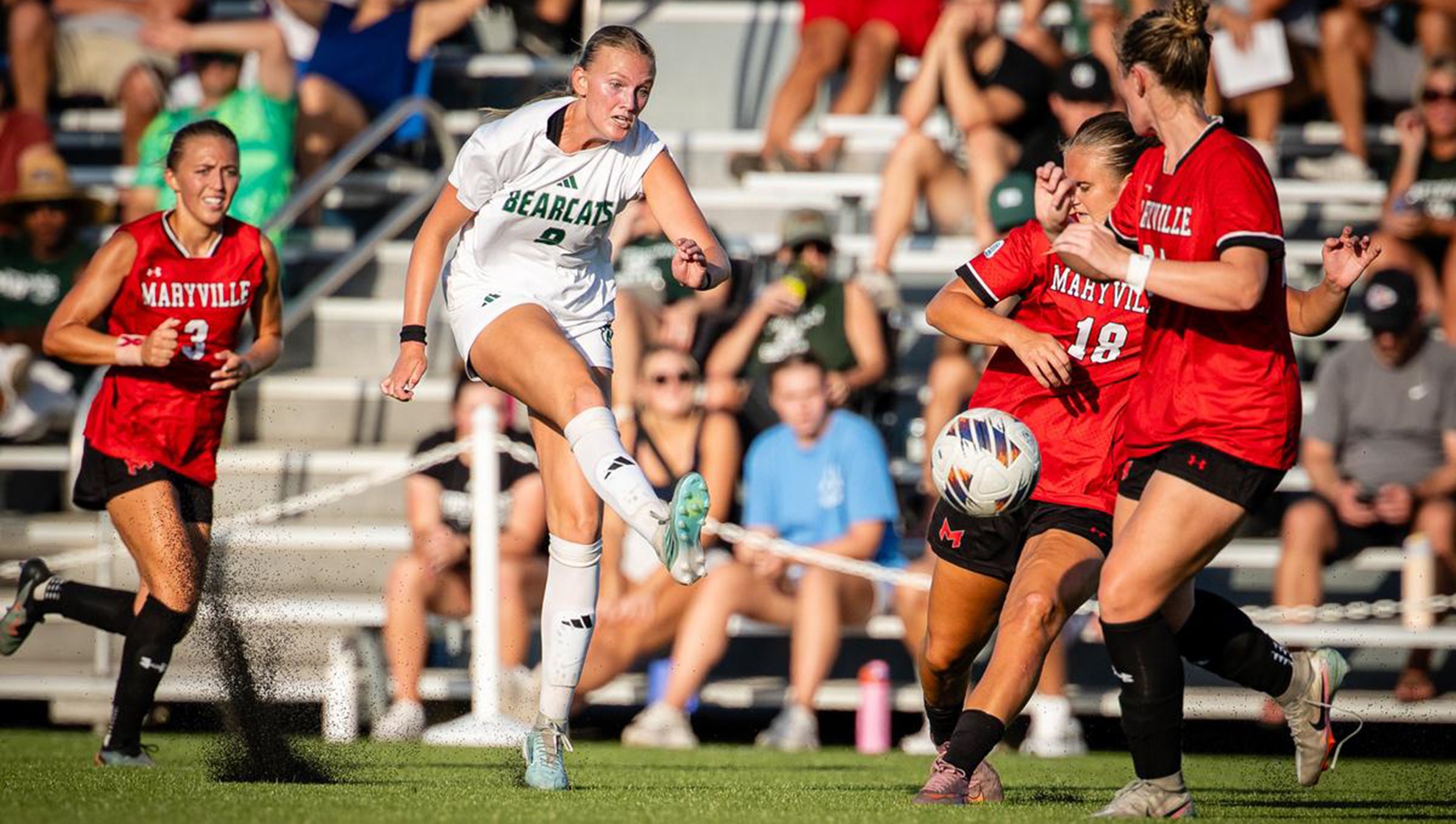 Bearcat Soccer vs Maryville University Sept. 3, 2026. (Photo by Todd Weddle | Northwest Missouri State University)