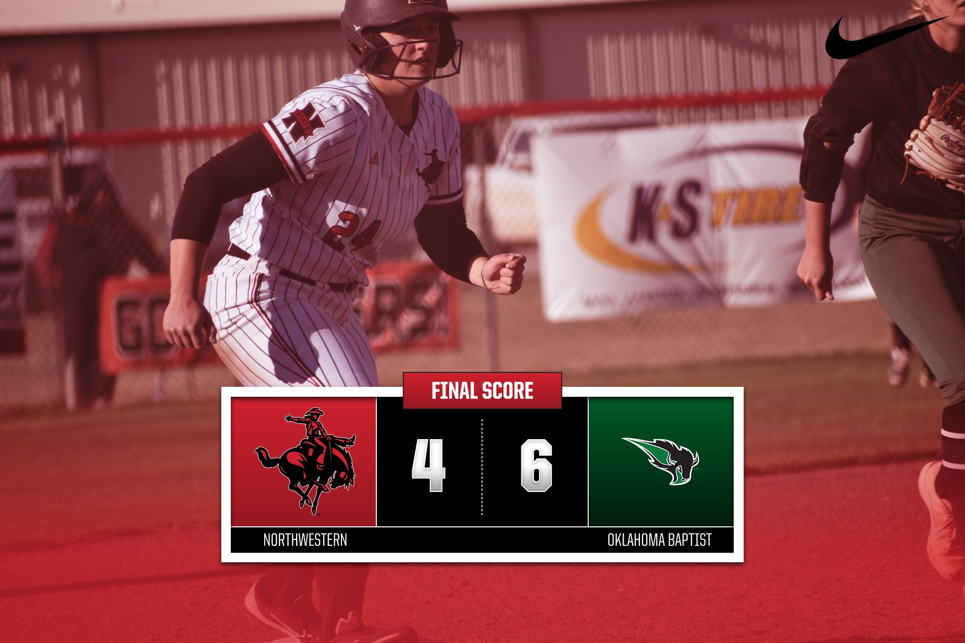 Bison Take Game One of the Series Northwestern Oklahoma State Athletics