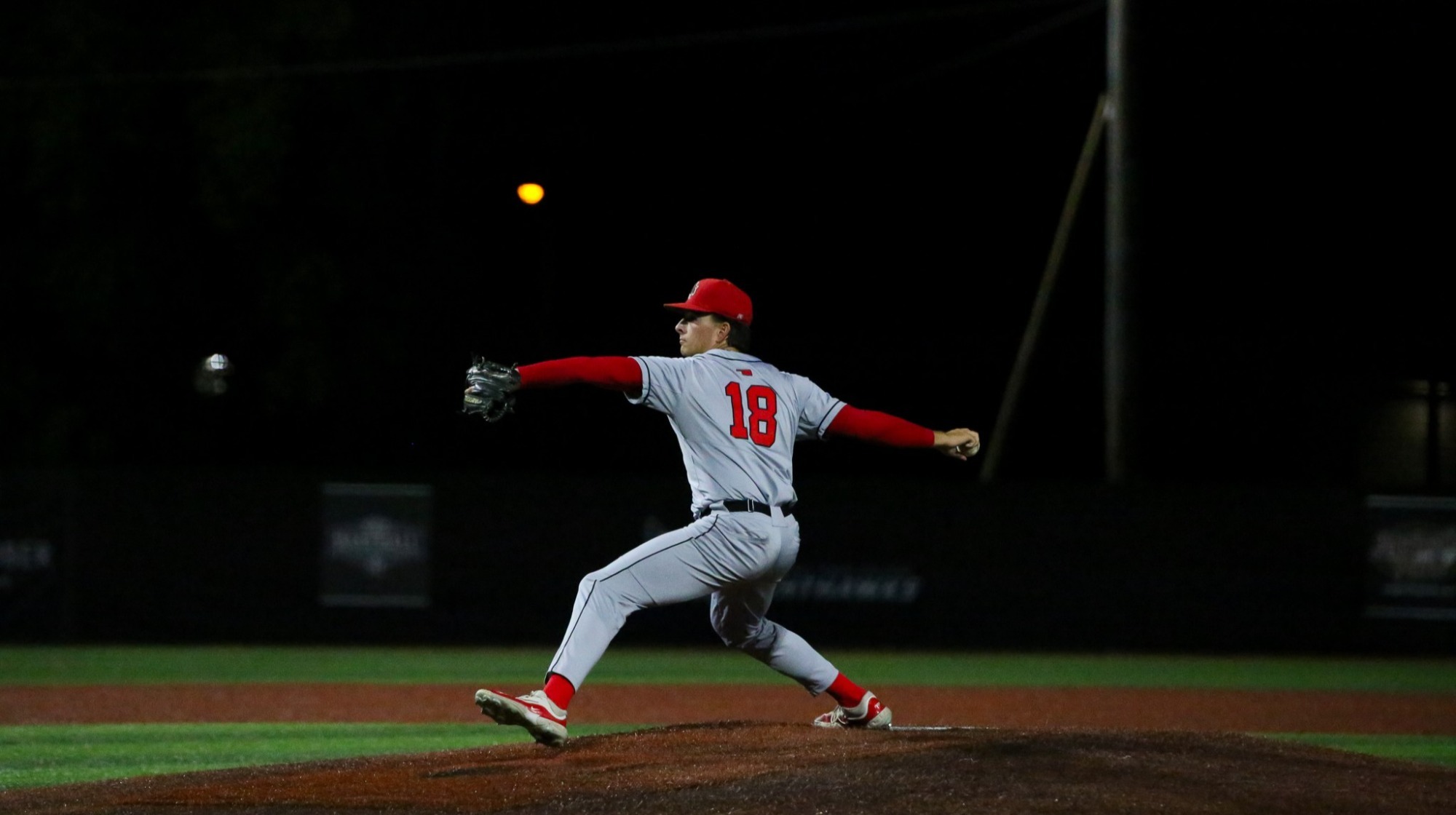 Northwestern pitcher Will Kates pitches the ball.