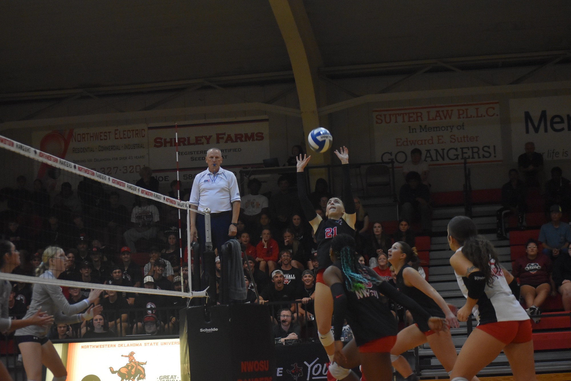 Katie Wadas hits the ball