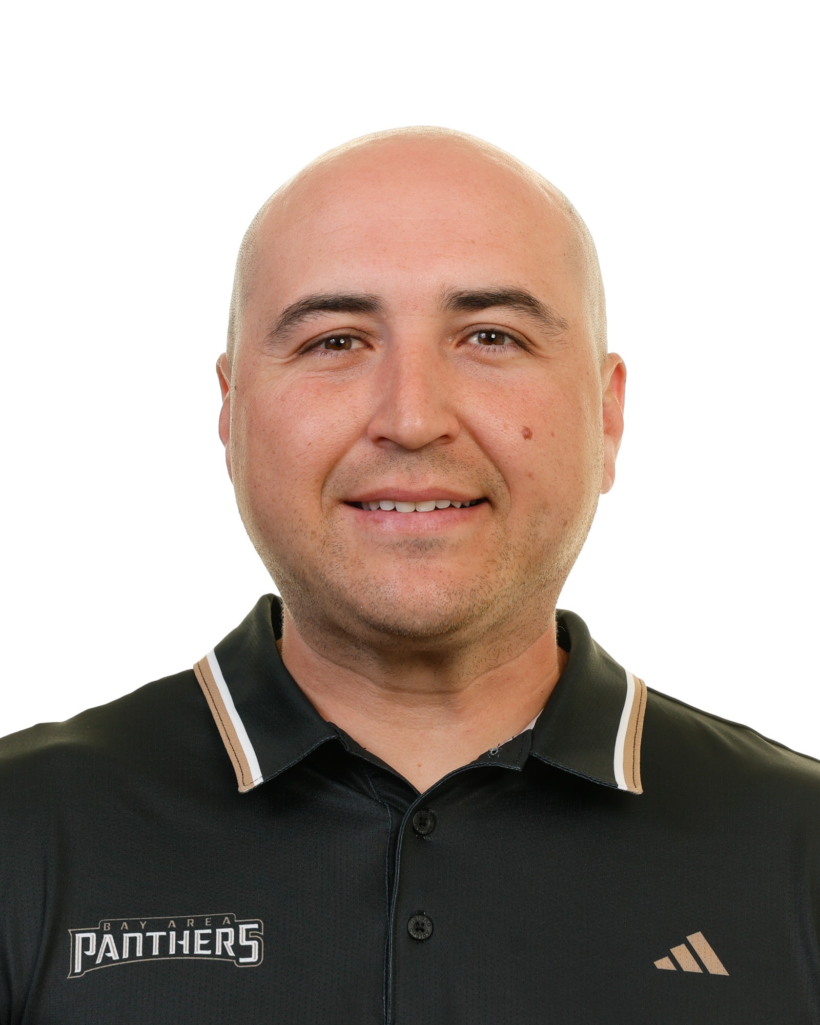 A headshot of a Bay Area Panthers staff member 