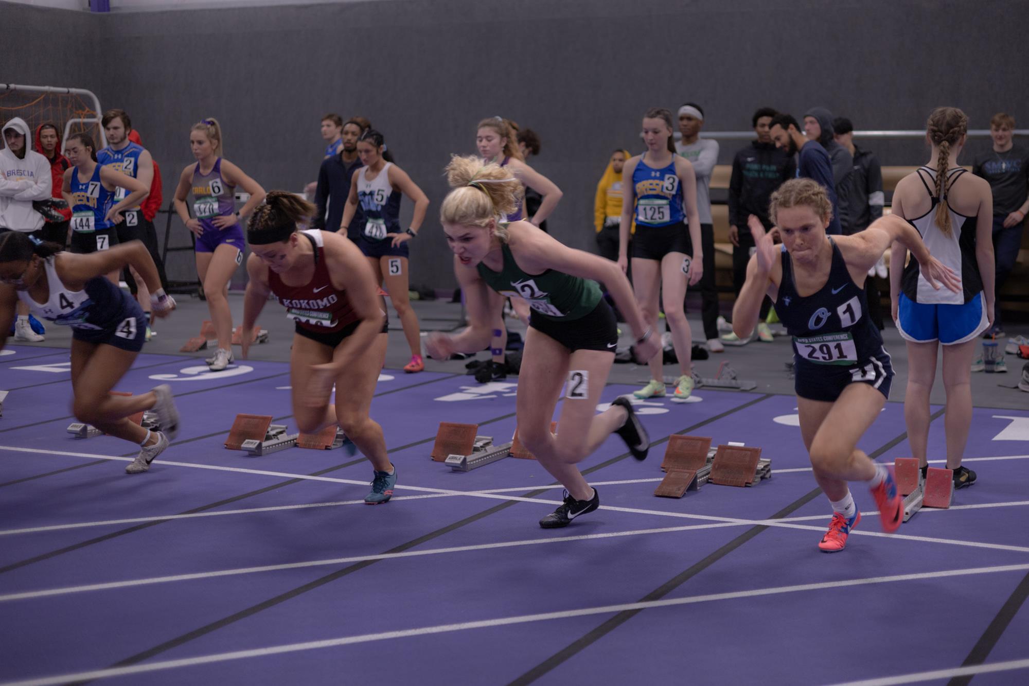 Madison Nicolas in the 60m dash 