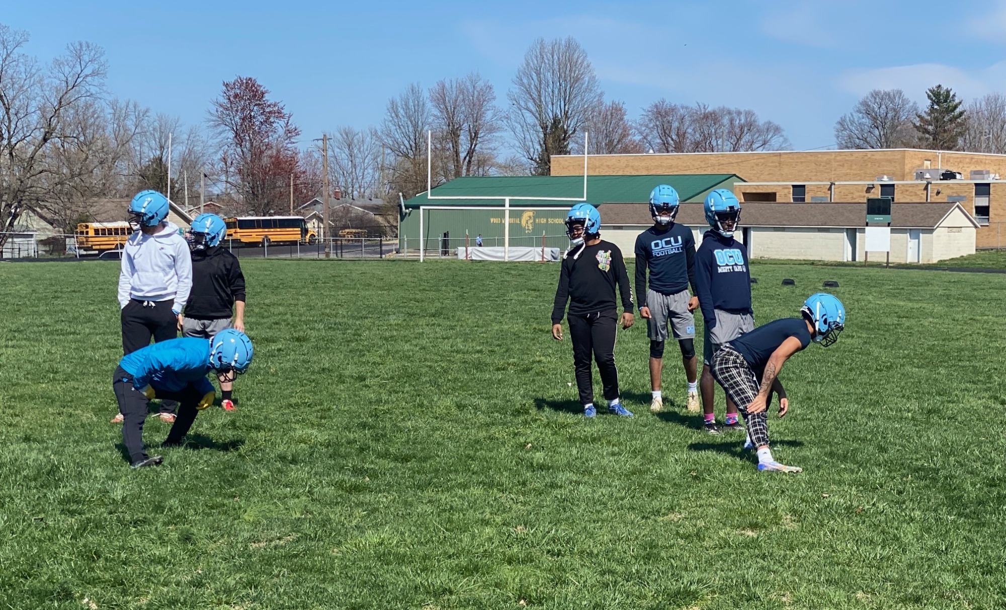 Sprint Football practice