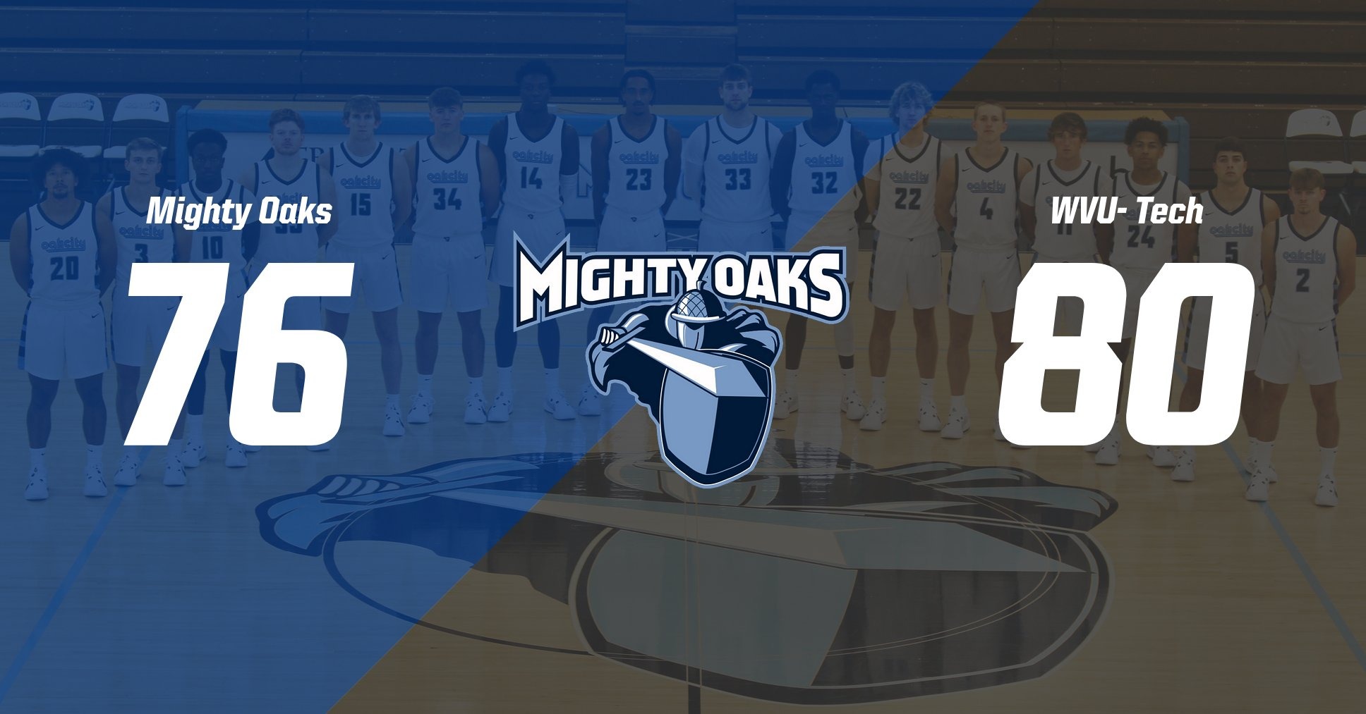 Men’s Basketball Falls 8076 to WVU Tech Oakland City University