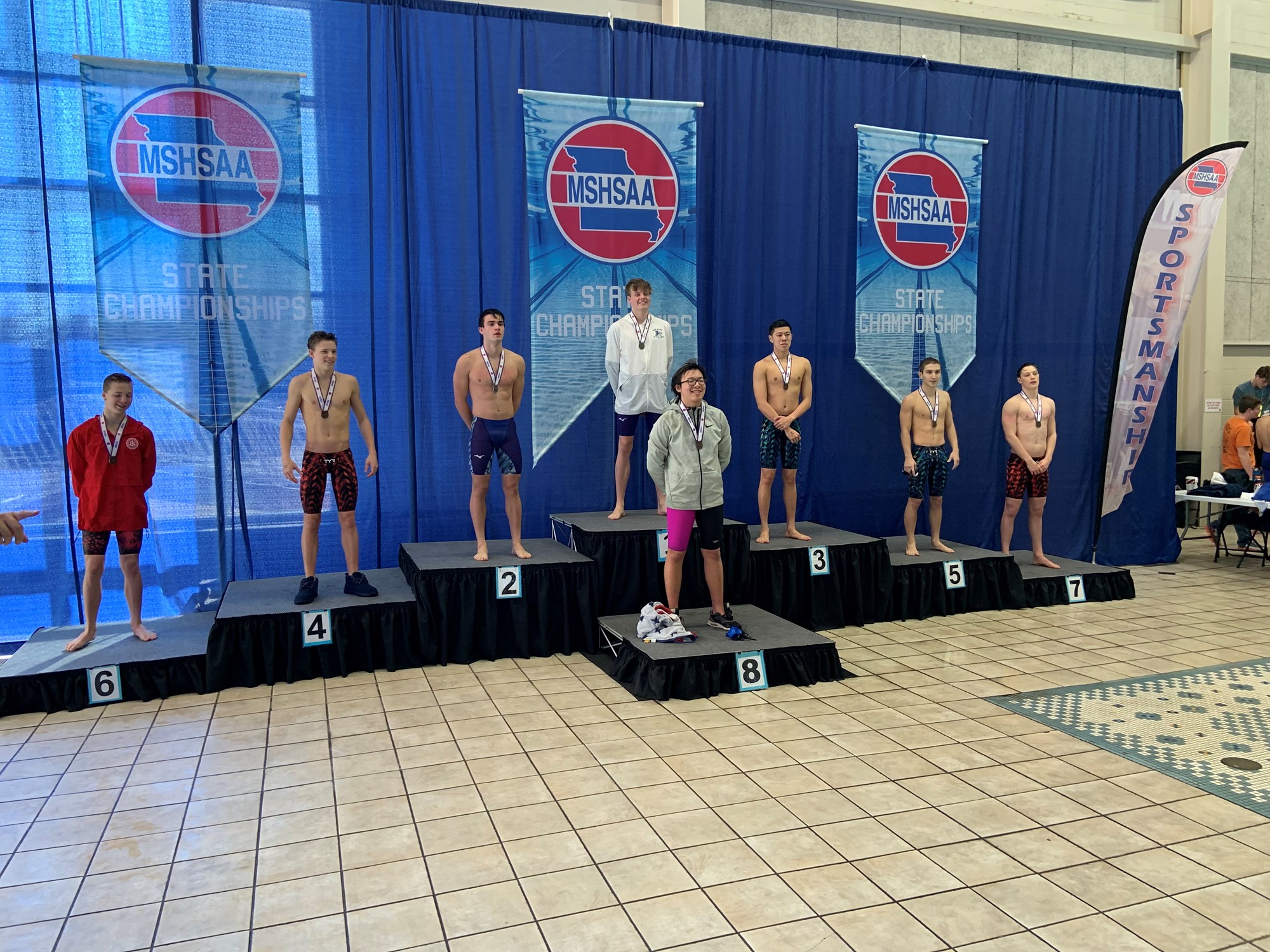 Swim Championship Podium