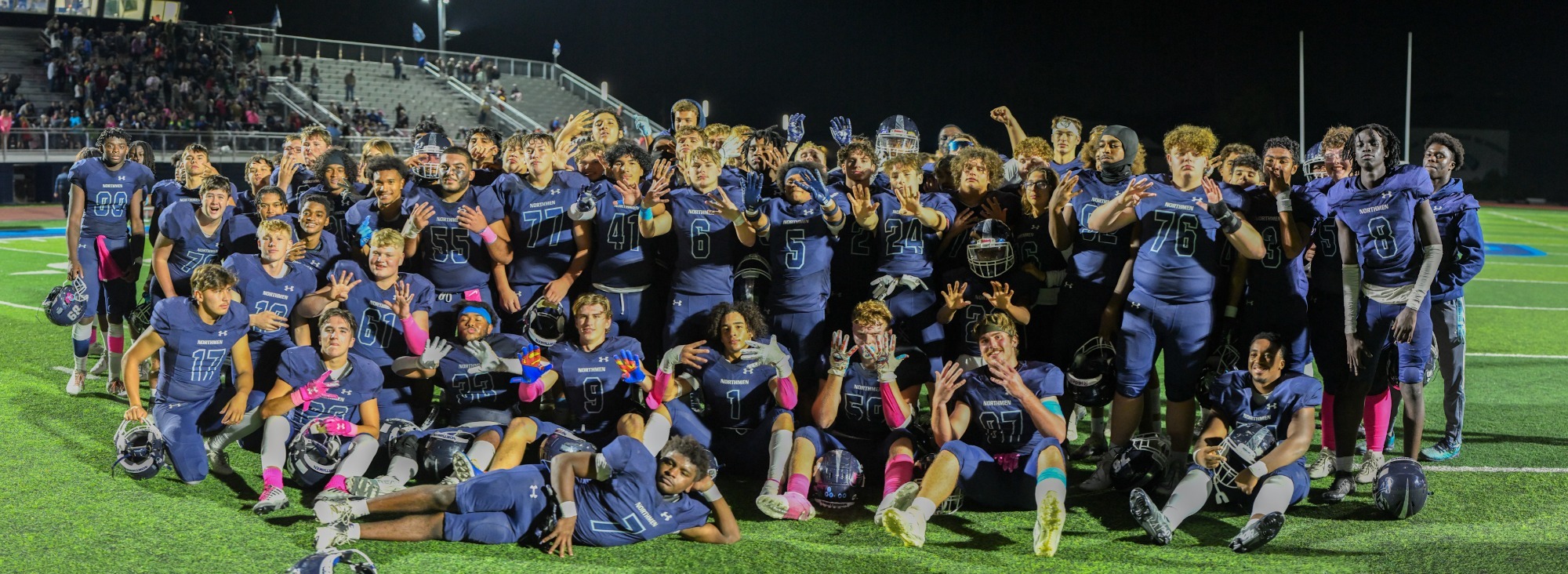 Oak Park Football Team 9-0 Conference Champs