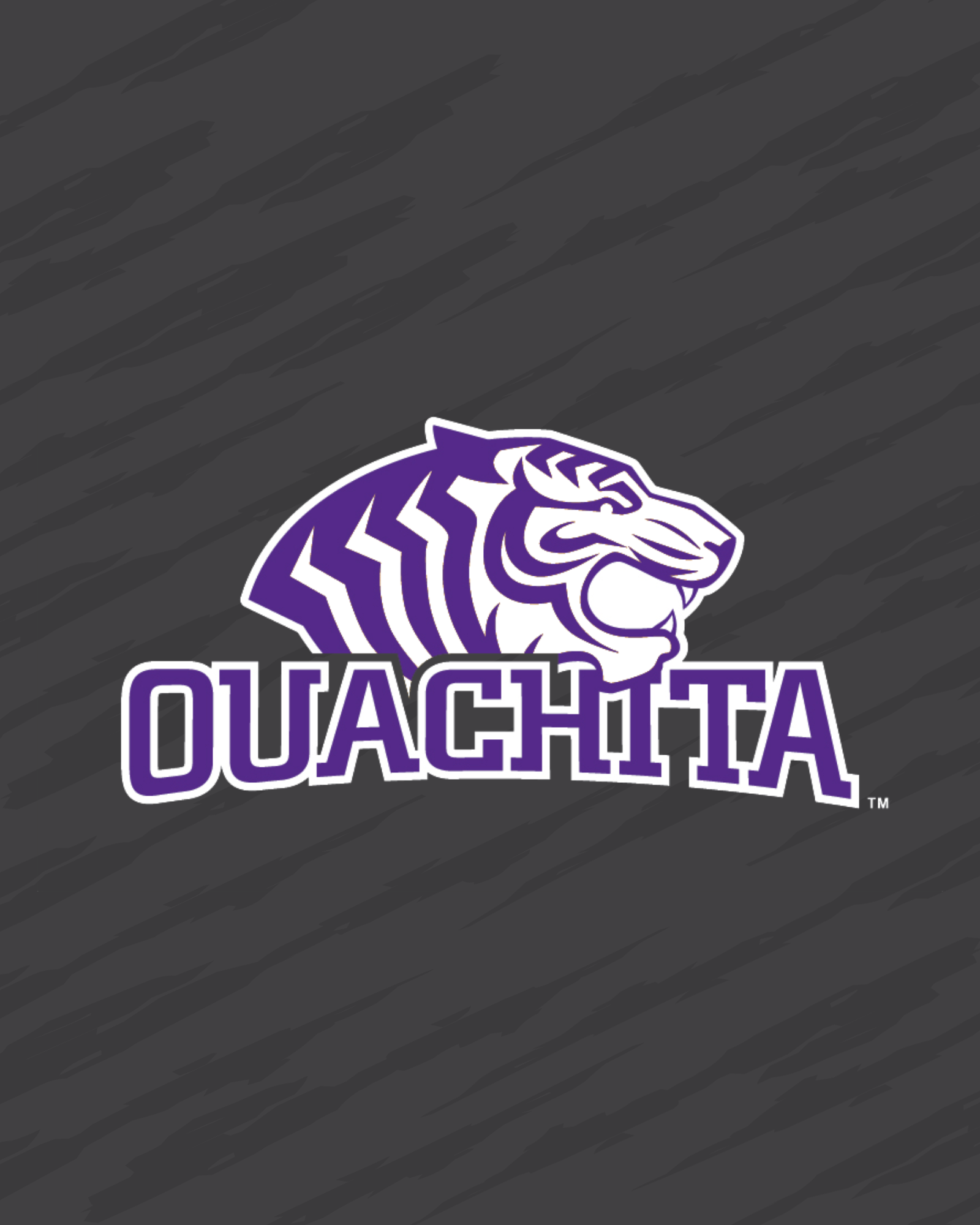 Ouachita logo dark stripes background