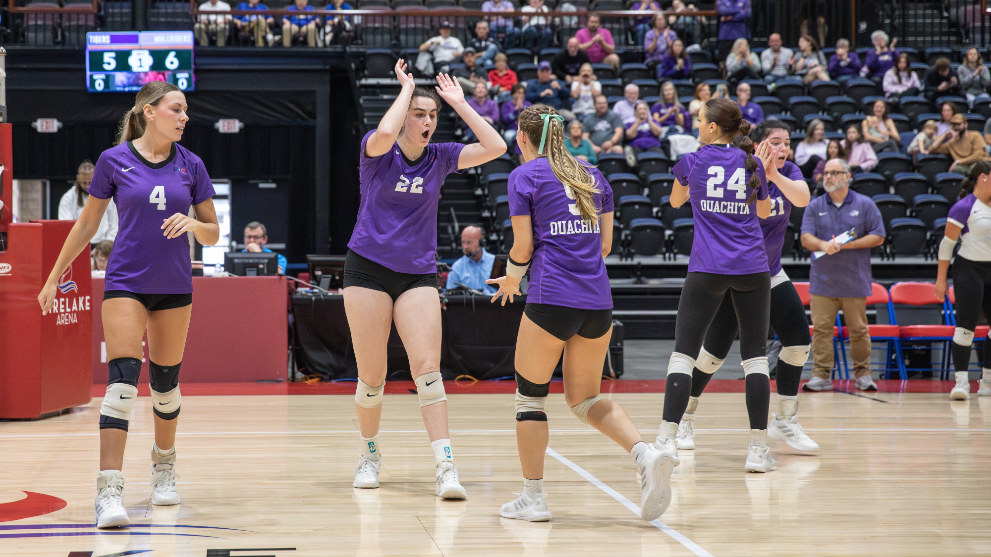 VB point celebration vs SAU 2025 GAC Tournament