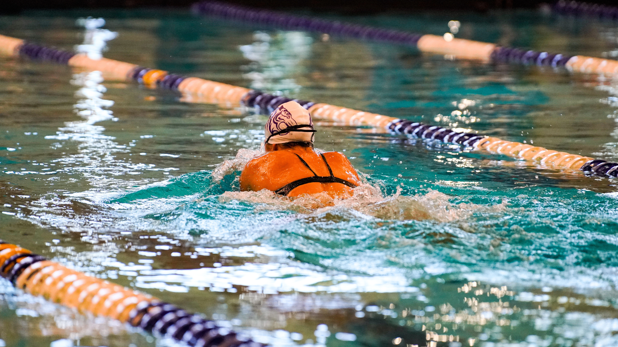 Ouachita women's swimmer at 2025 Sam Freas Invitational