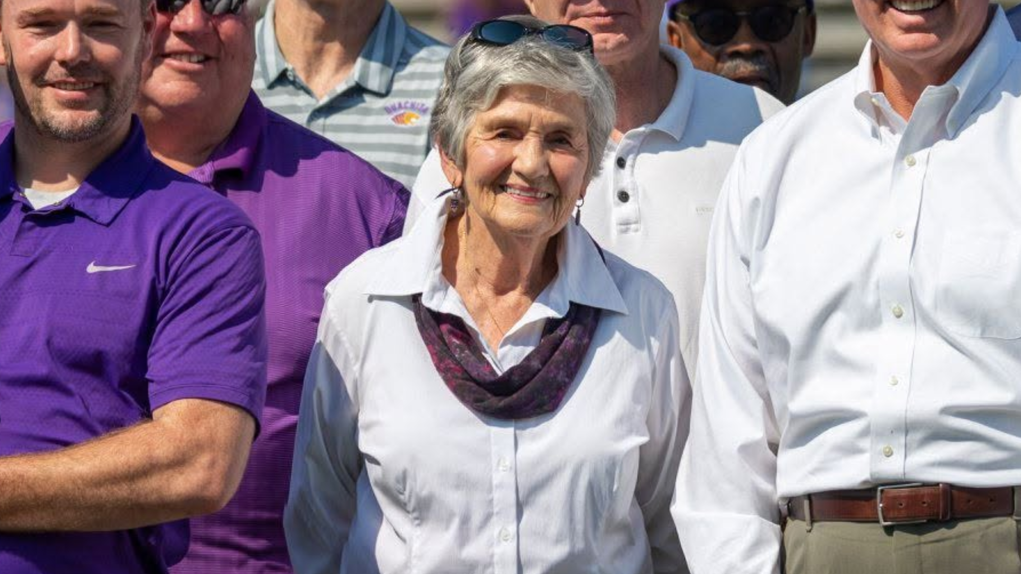 Janet Benson at Ouachita football alumni day