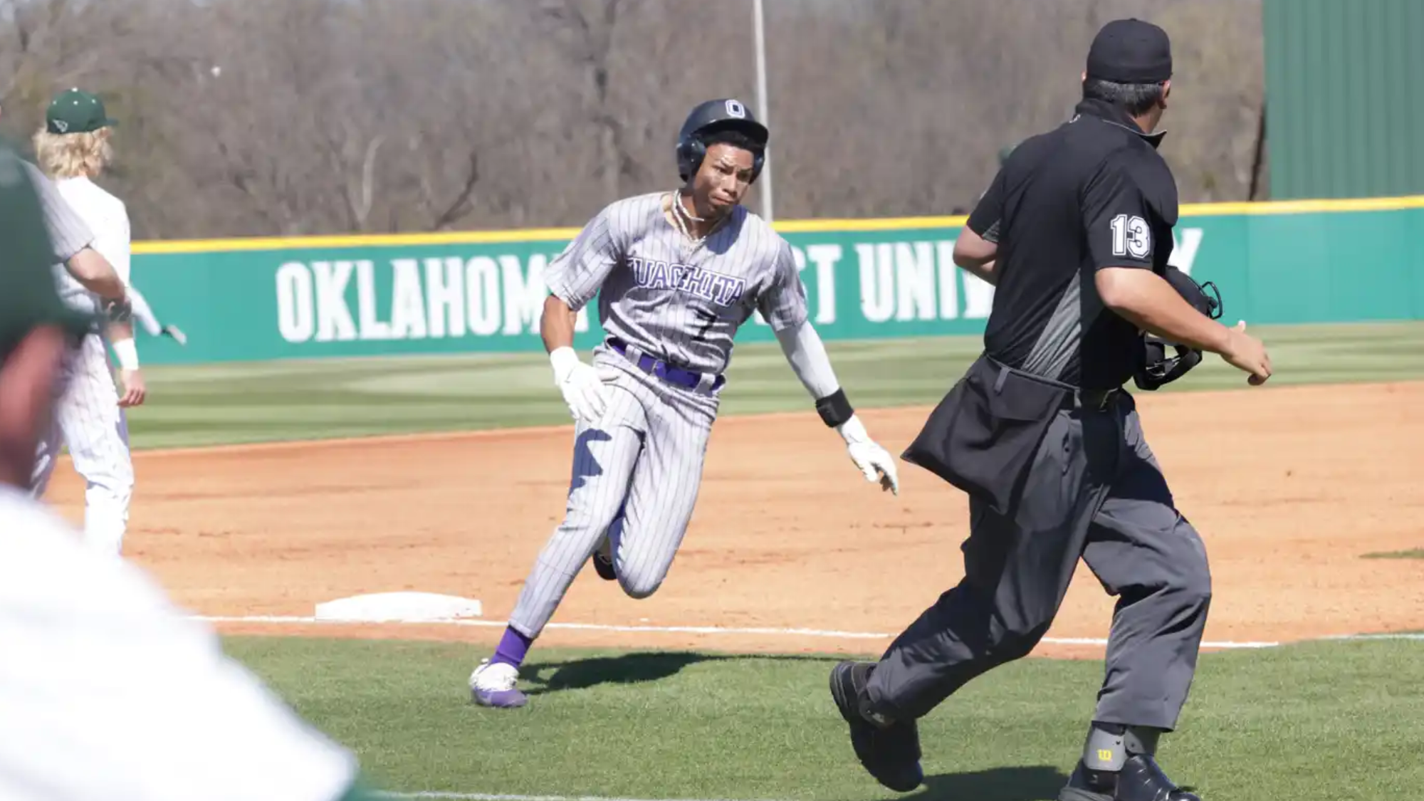 Jaren Ceasar rounds third at OKBU 2026