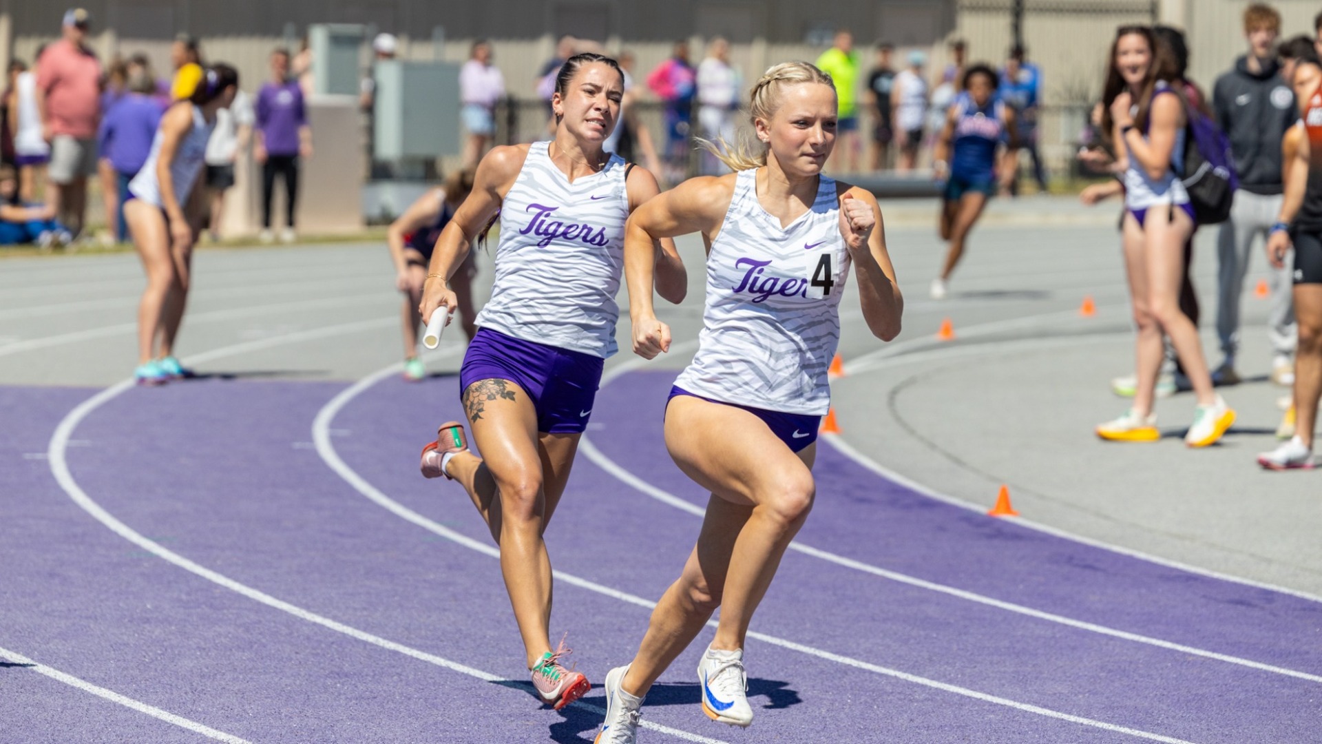 Women's 4x400m relay team at Ouachita Invitational