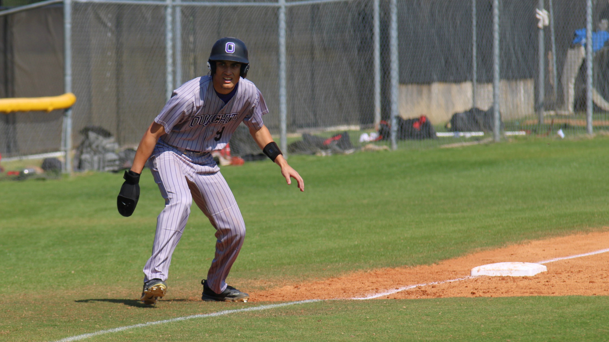 Ashton Ybarra baserunner at CBU 2026