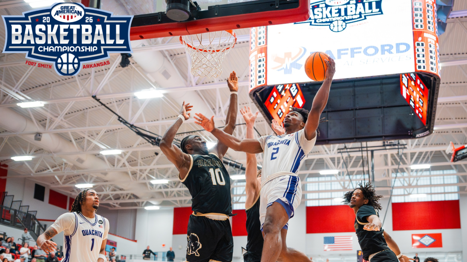 PJ Neal layup vs Harding