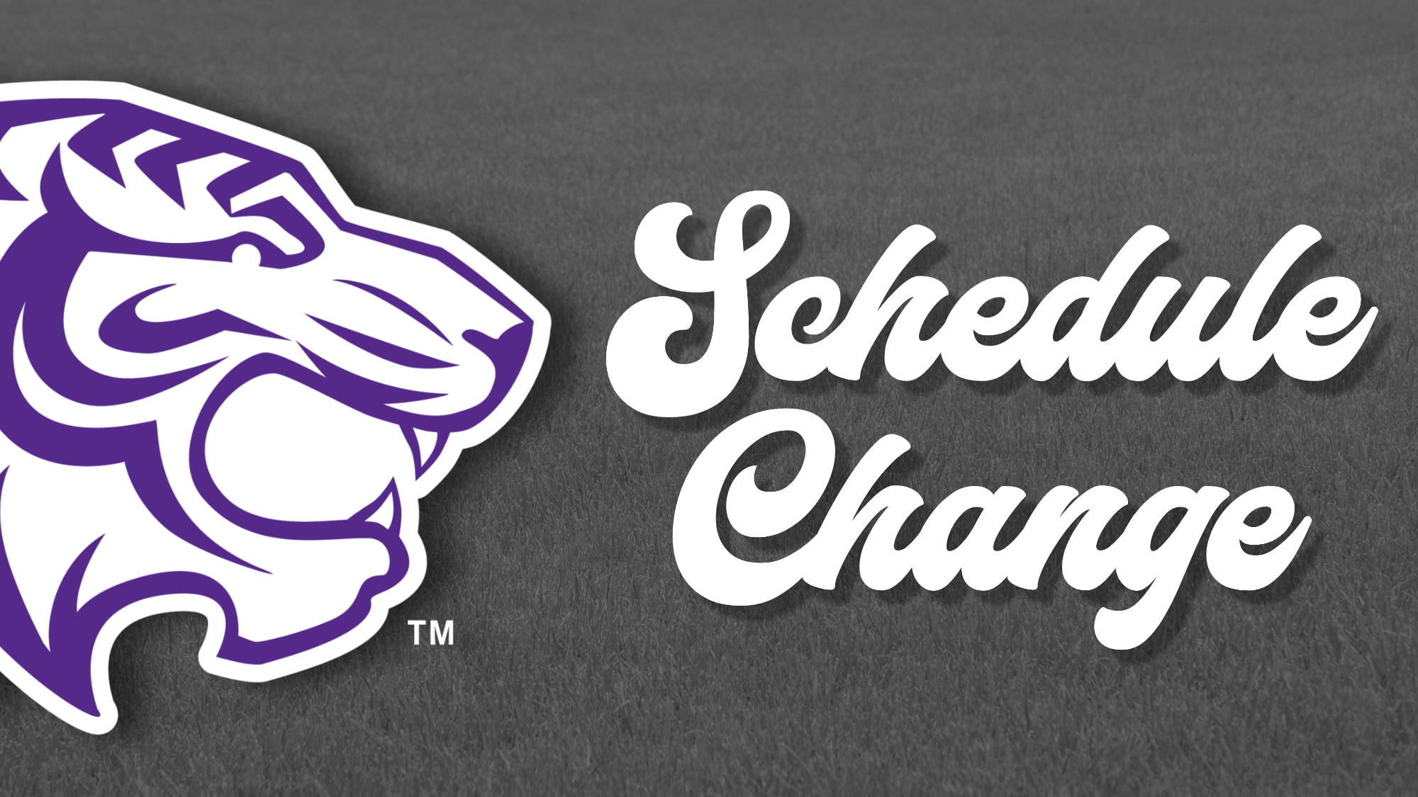 Grass sports schedule change placeholder graphic