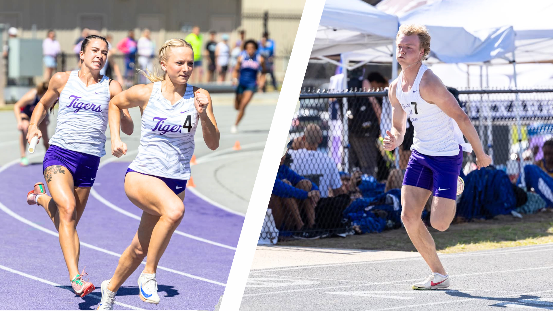 Joey Babel, Anna Woolsey, Mitchell Gage at Ouachita Invitational