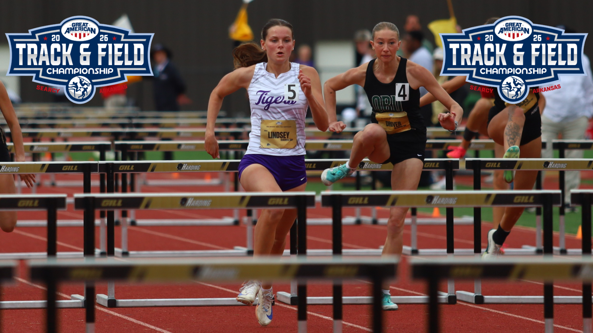 Belle Lindsey wins 110 meter hurdles at GAC Championships