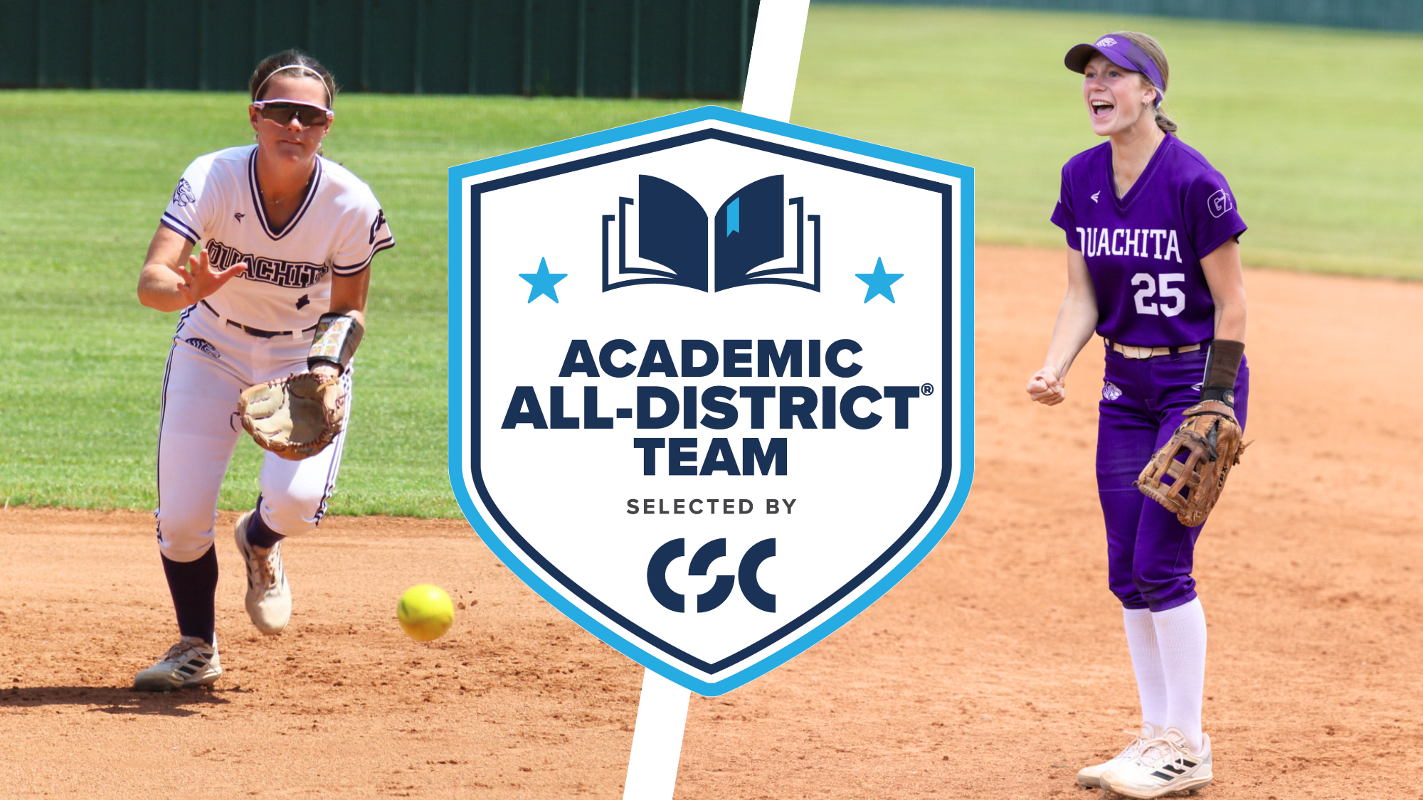 Remington Adams and Jordyn Merrett CSC Academic All-District 2026
