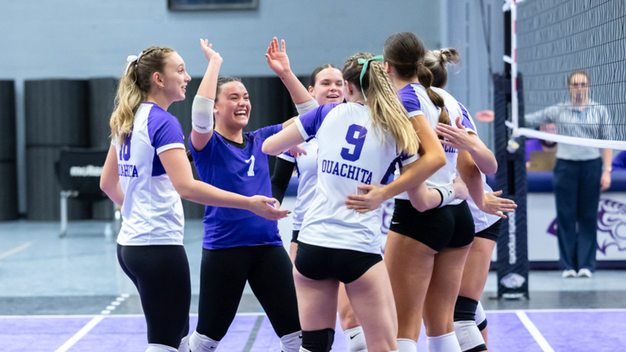 Volleyball celebration vs Tech 2025