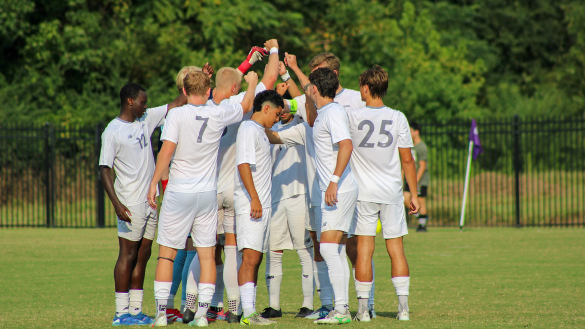 MSOC huddle pregame 2025