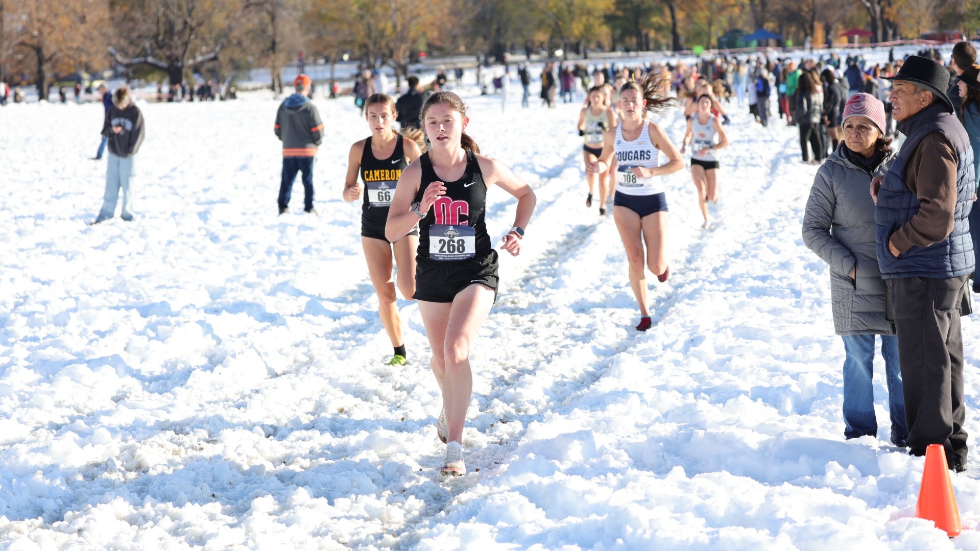 OC runner through Colorado snow