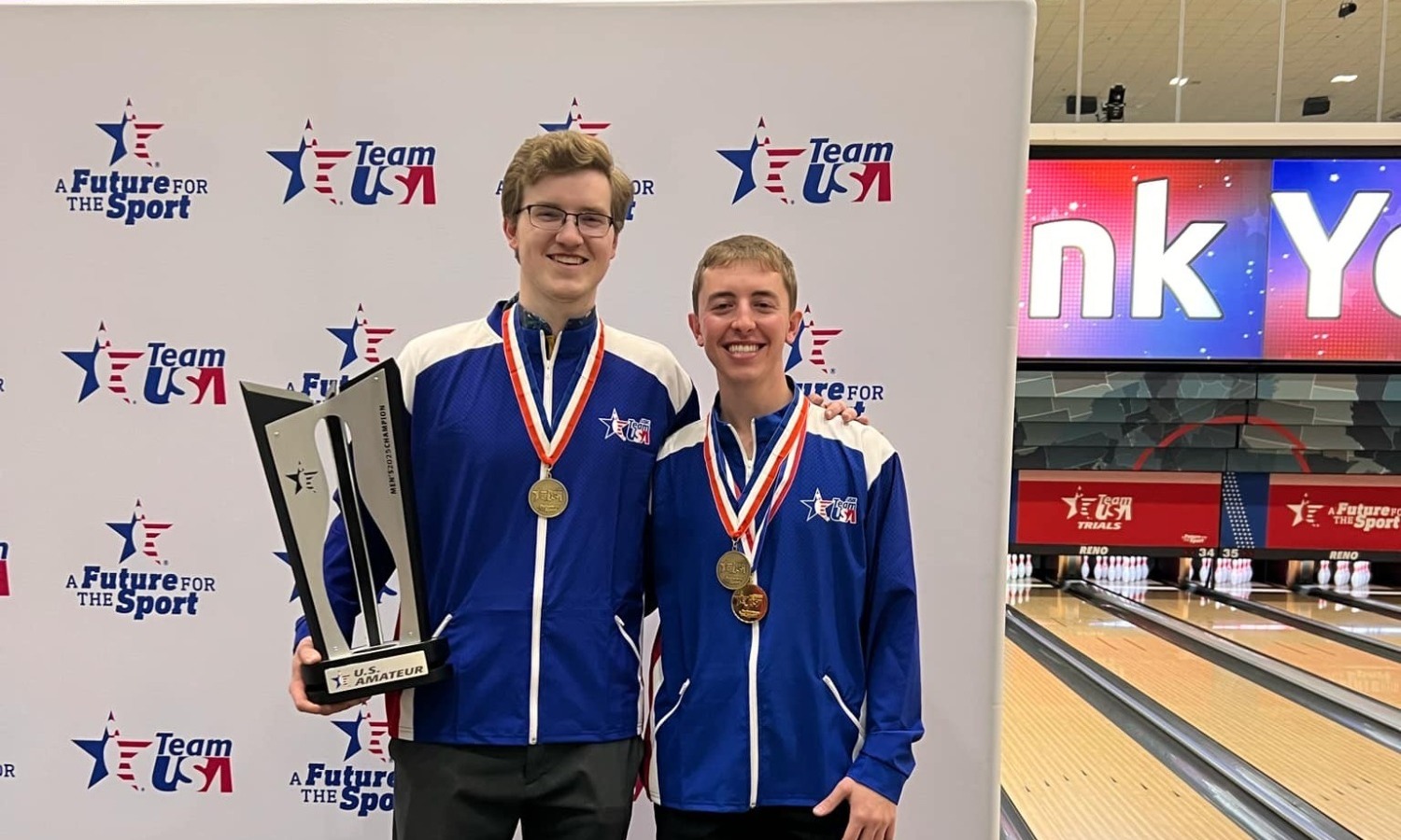 Petrin and Fleming at 2025 Team USA Trials