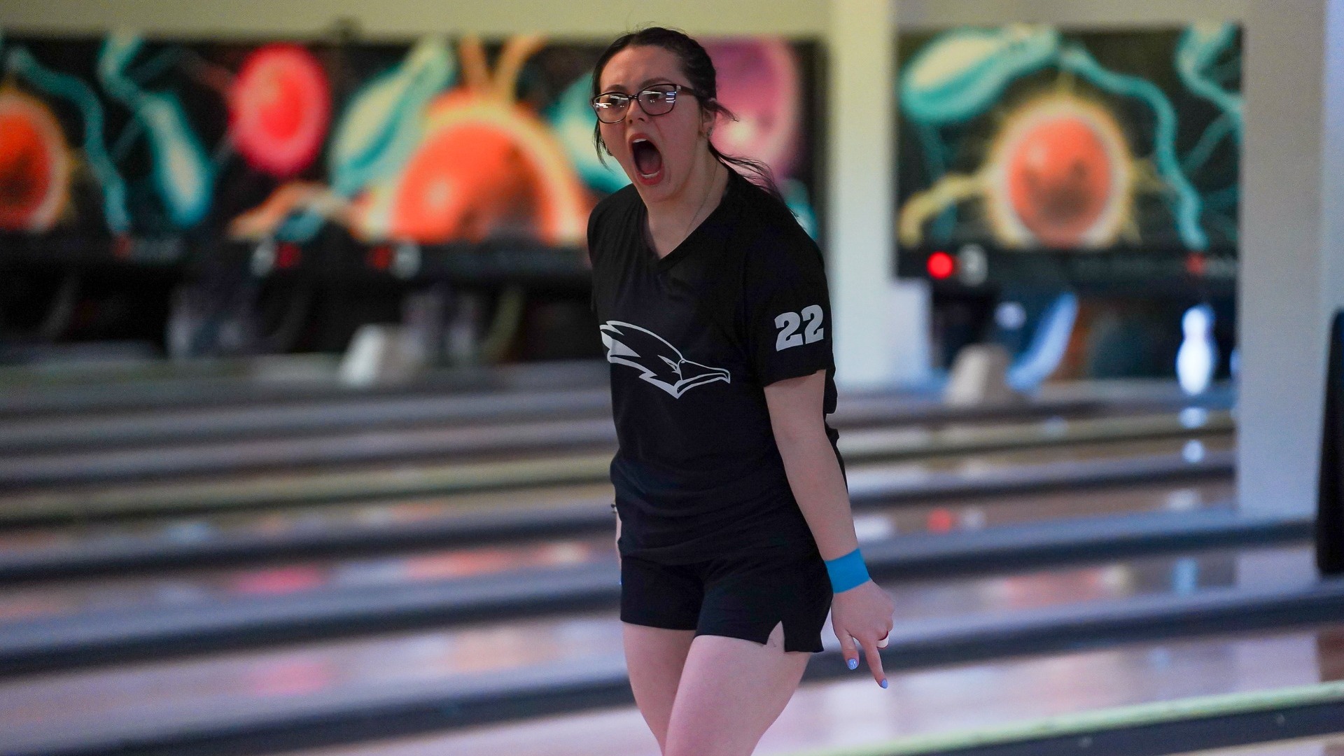 Burrow celebrating at 2024 GLVC Championships