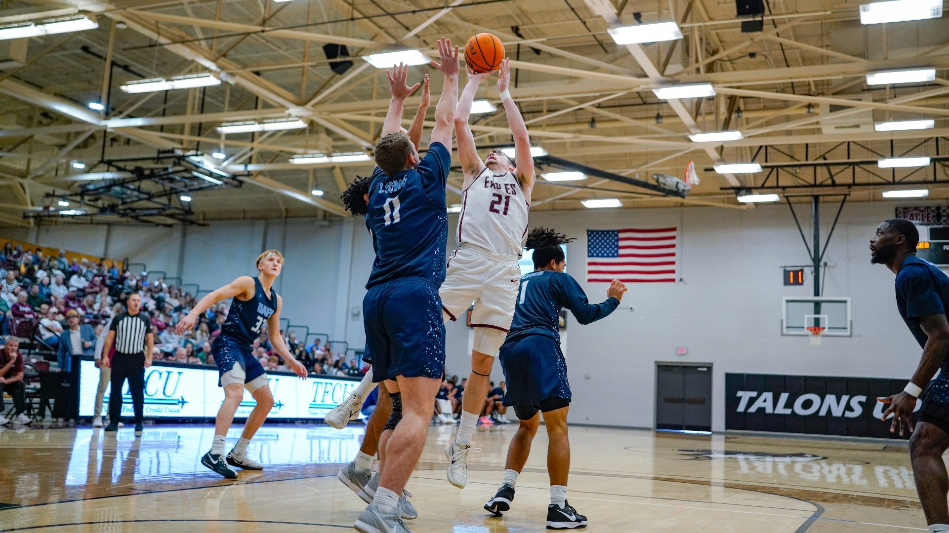 Jones shooting over UAFS defender
