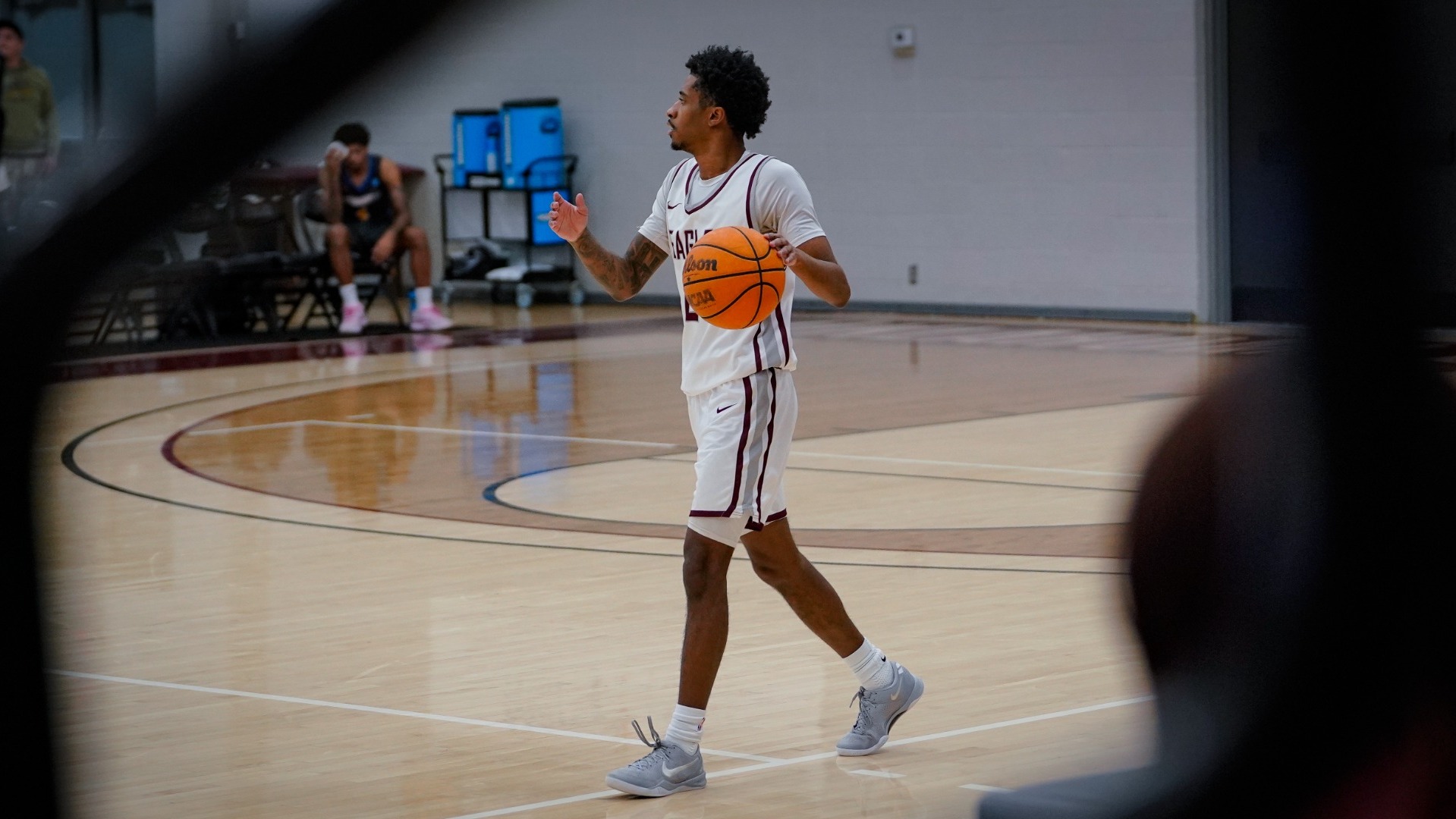 Elijah Bailey dribbling versus StMU