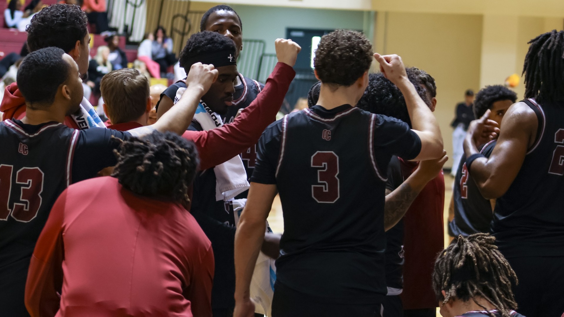 Team breaking the huddle