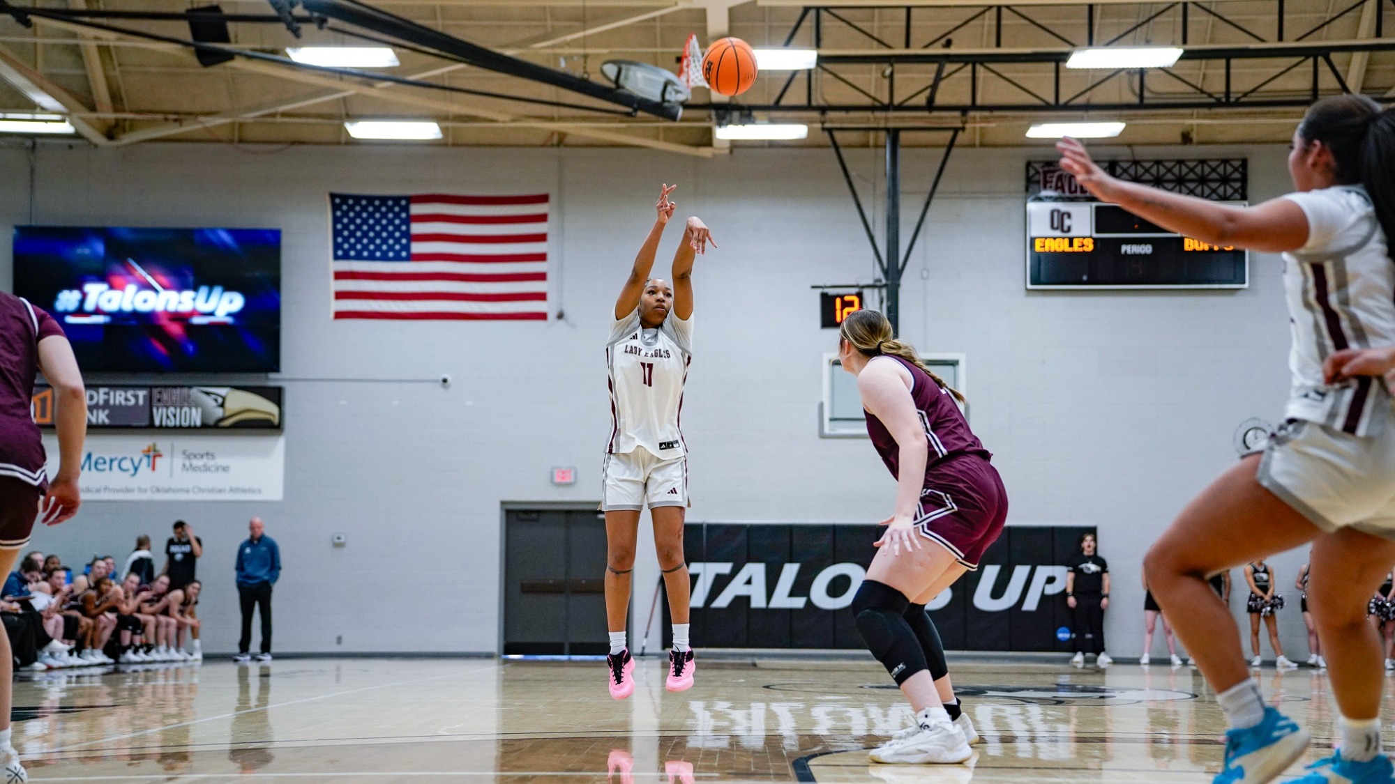 Taylor Jackson Shooting a Three Against WT 