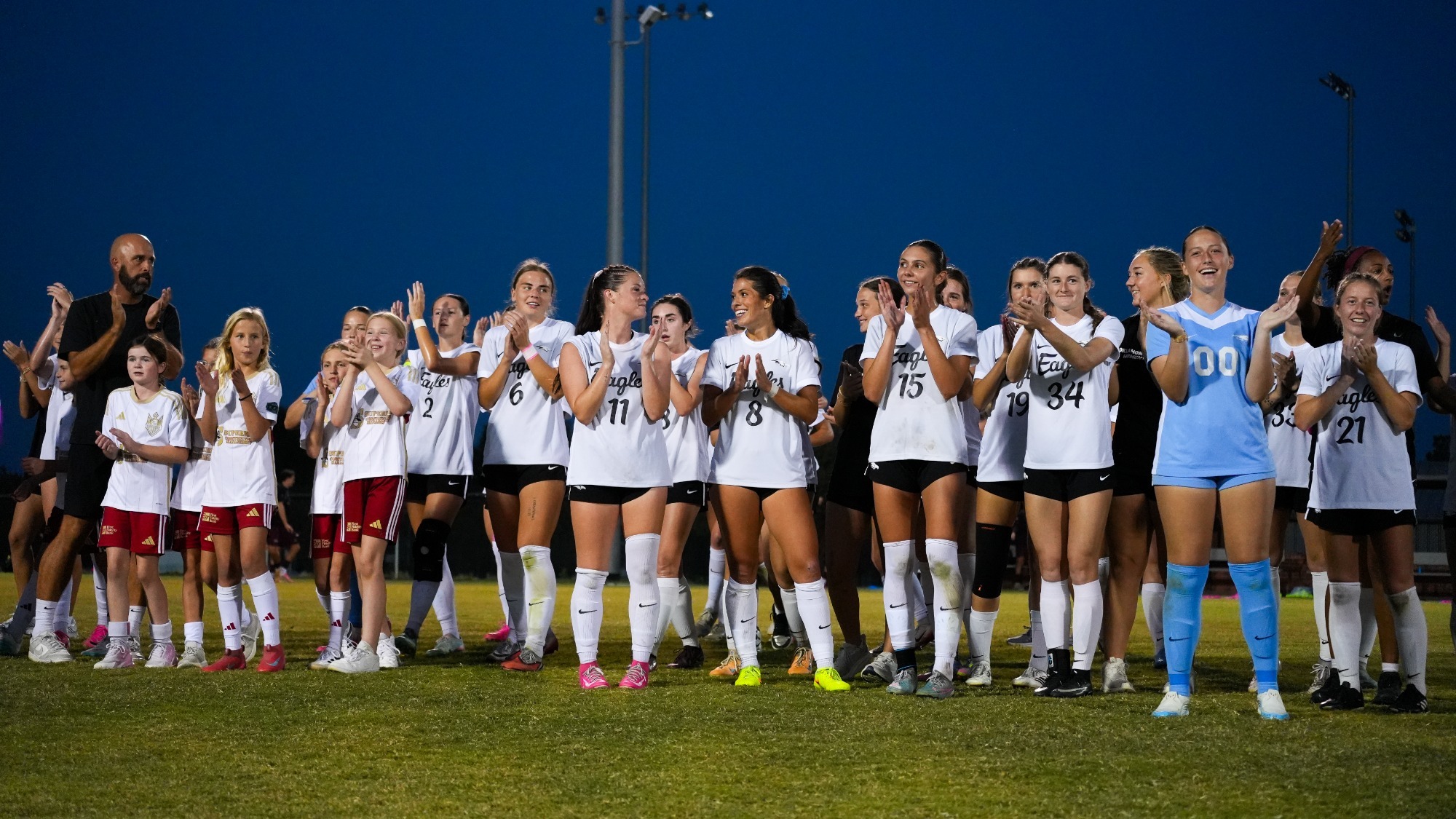 Women's Soccer Thanks the Fans at a match in 2026