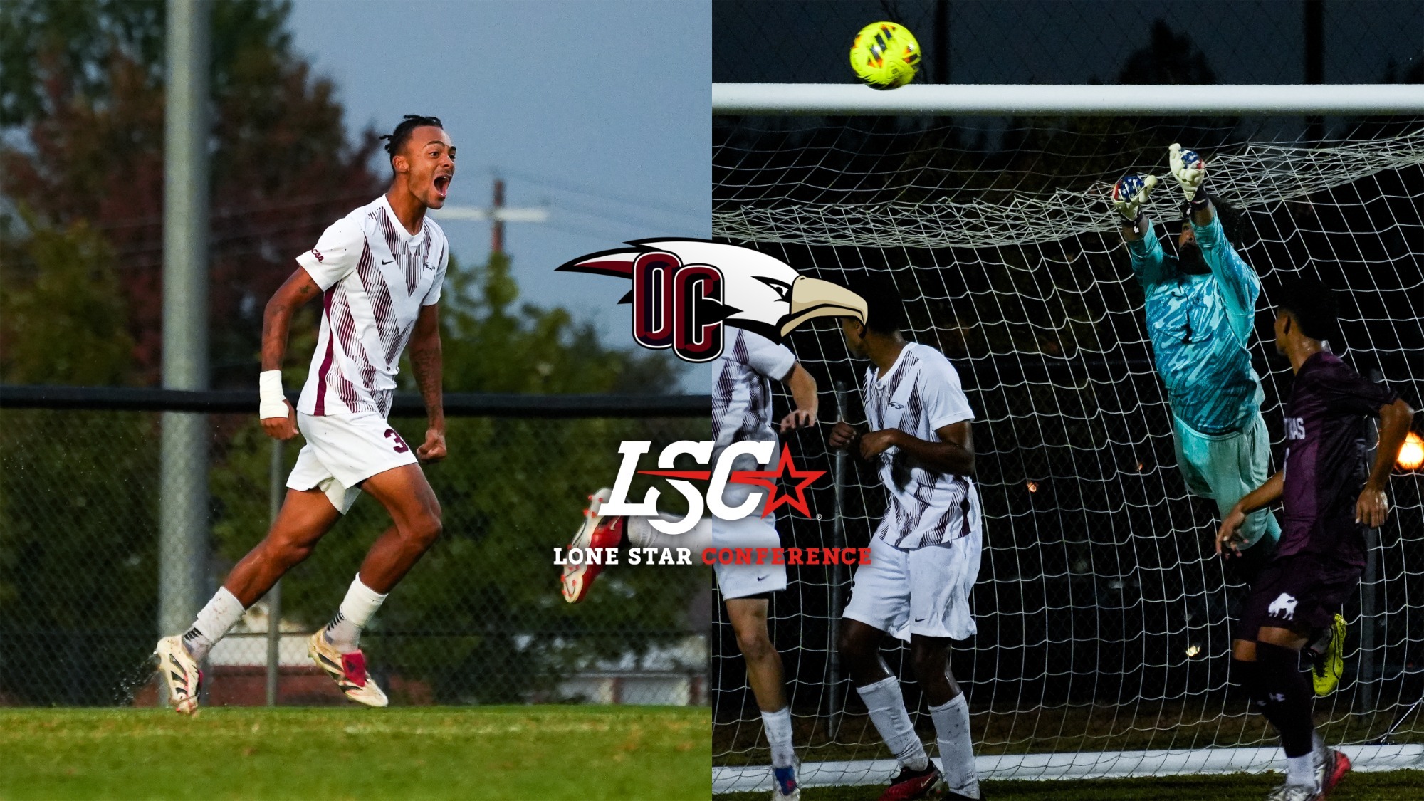 Ackah-Wheatcroft celebrates goal, Caffaro makes diving punch save