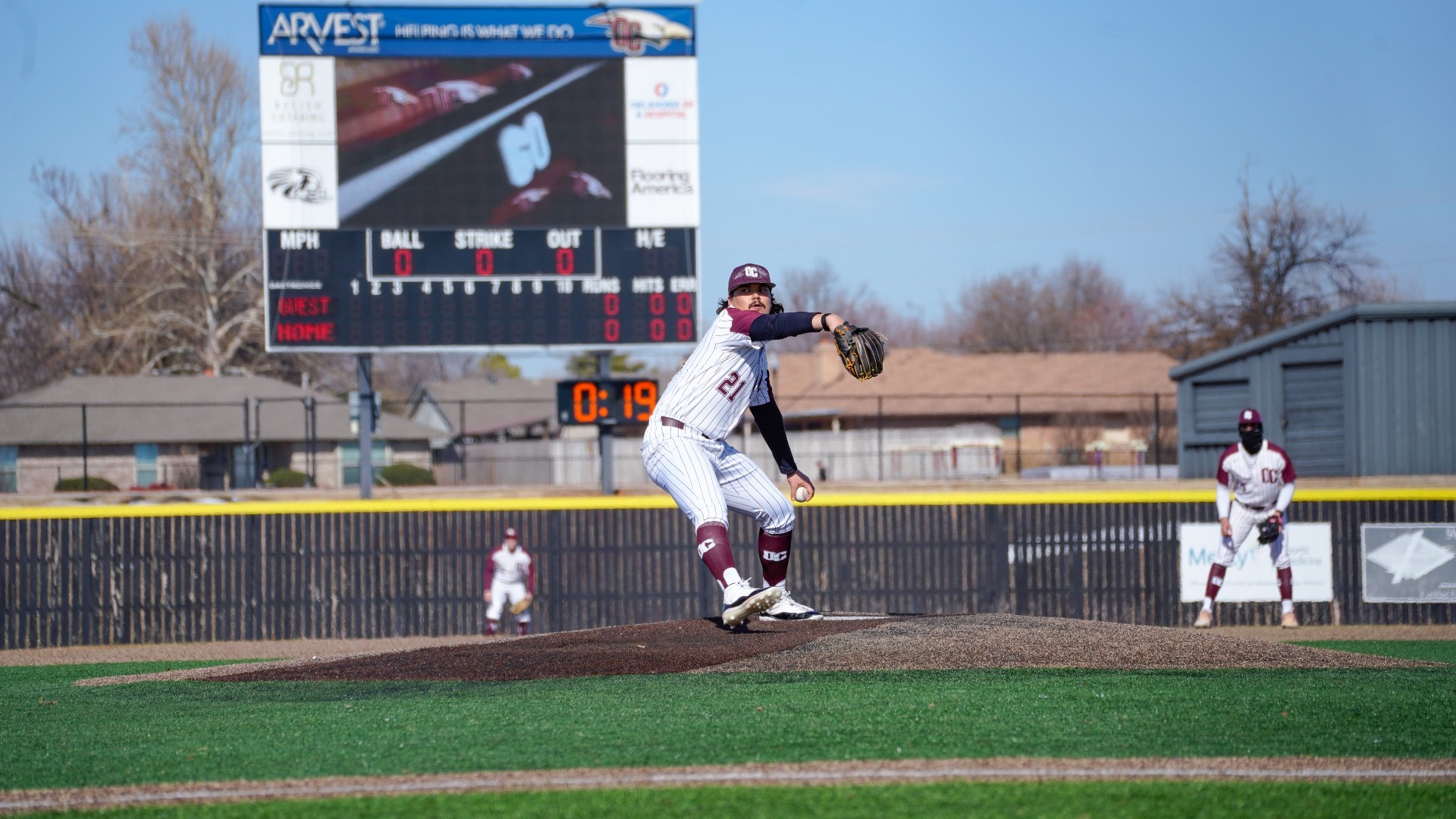 Kwan wind-up on the mound