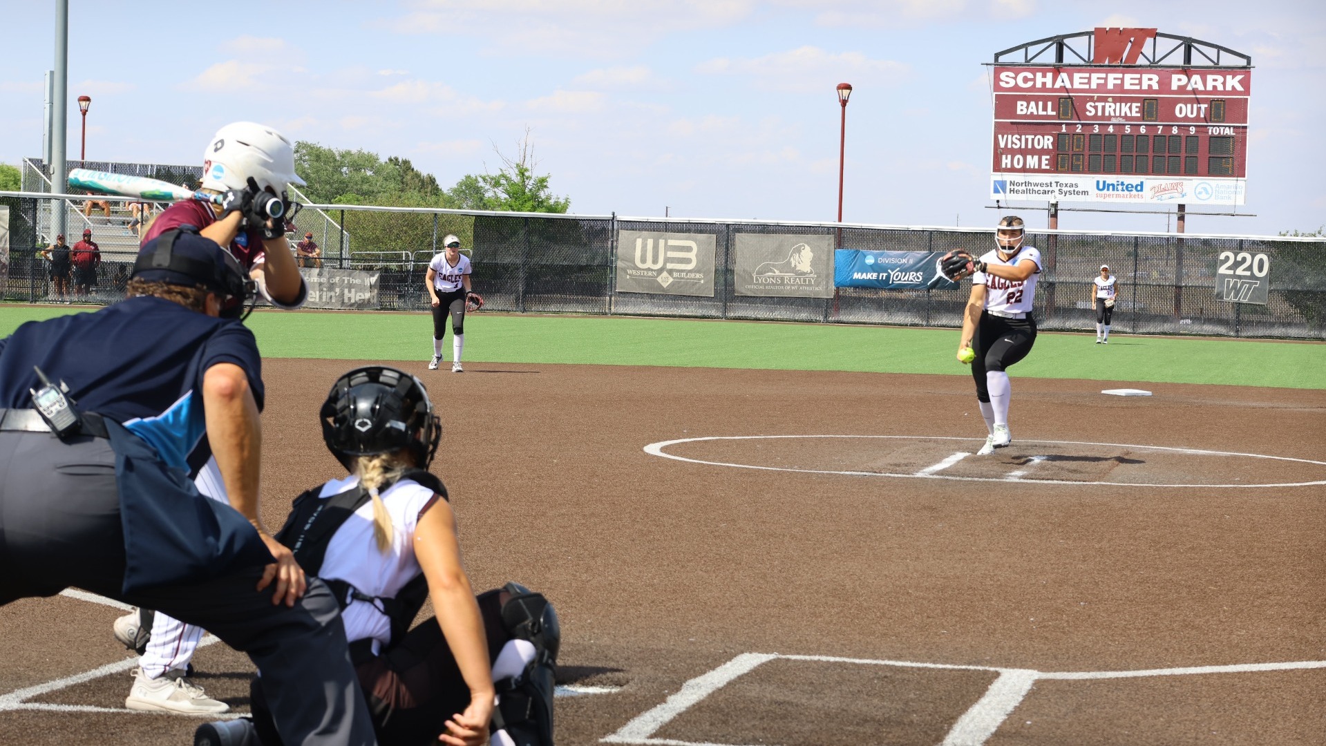 Dickson pitching vs. WT in Supers