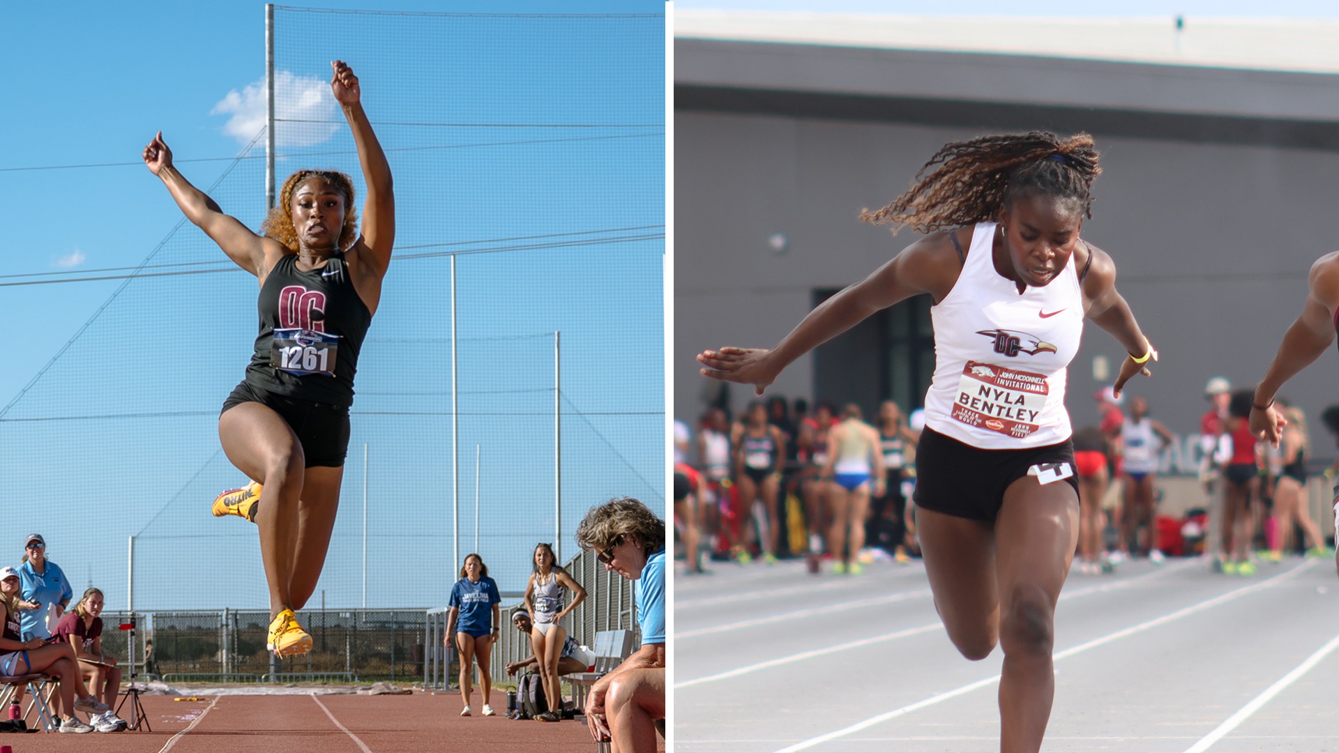Curry and Bentley 2026 USTFCCCA Outdoor All-Region