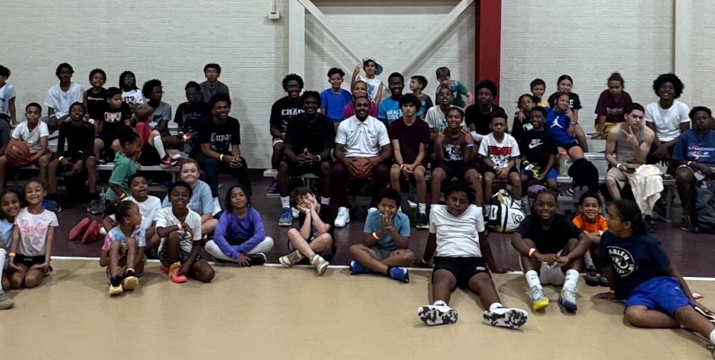 Coach Talley speaking at Hoops for Peace BKB Camp
