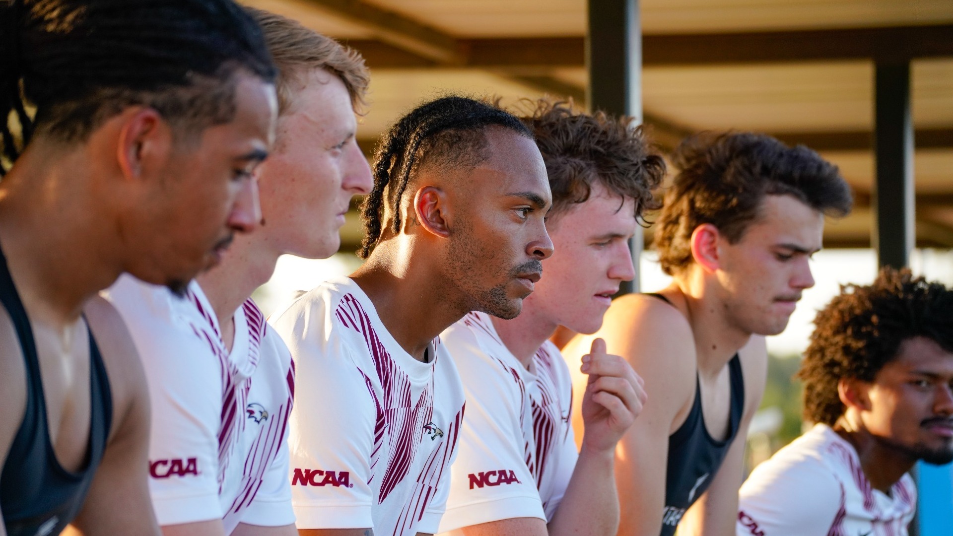 Ackah-Wheatcroft on the bench with teammates