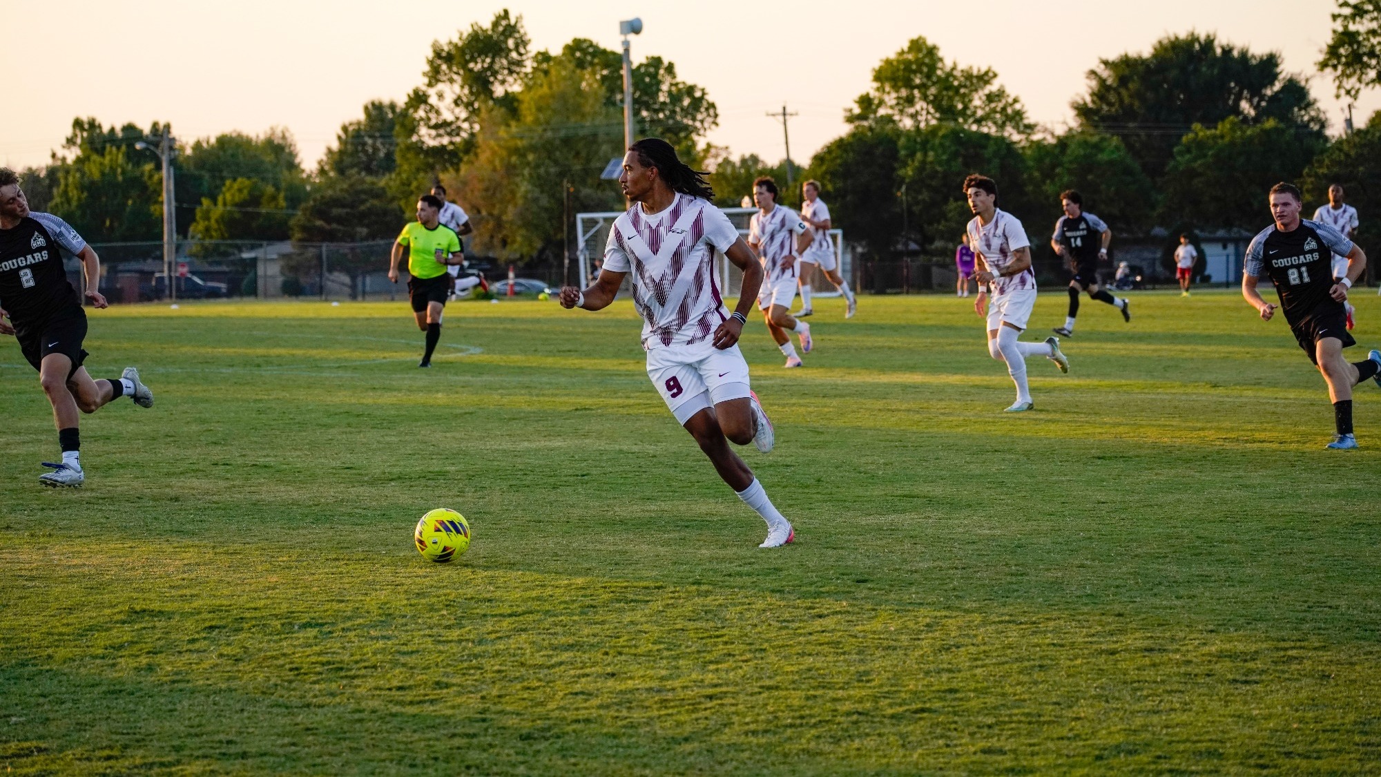 Shabazz-Edwards gets ready for a shot on goal