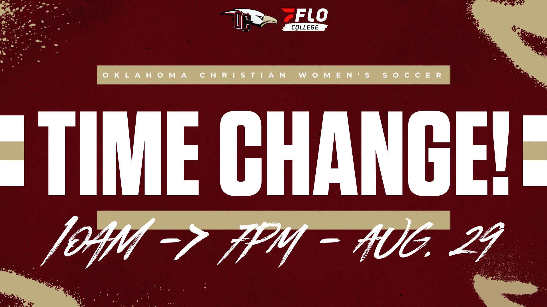 Time Change for WSOC 9/3