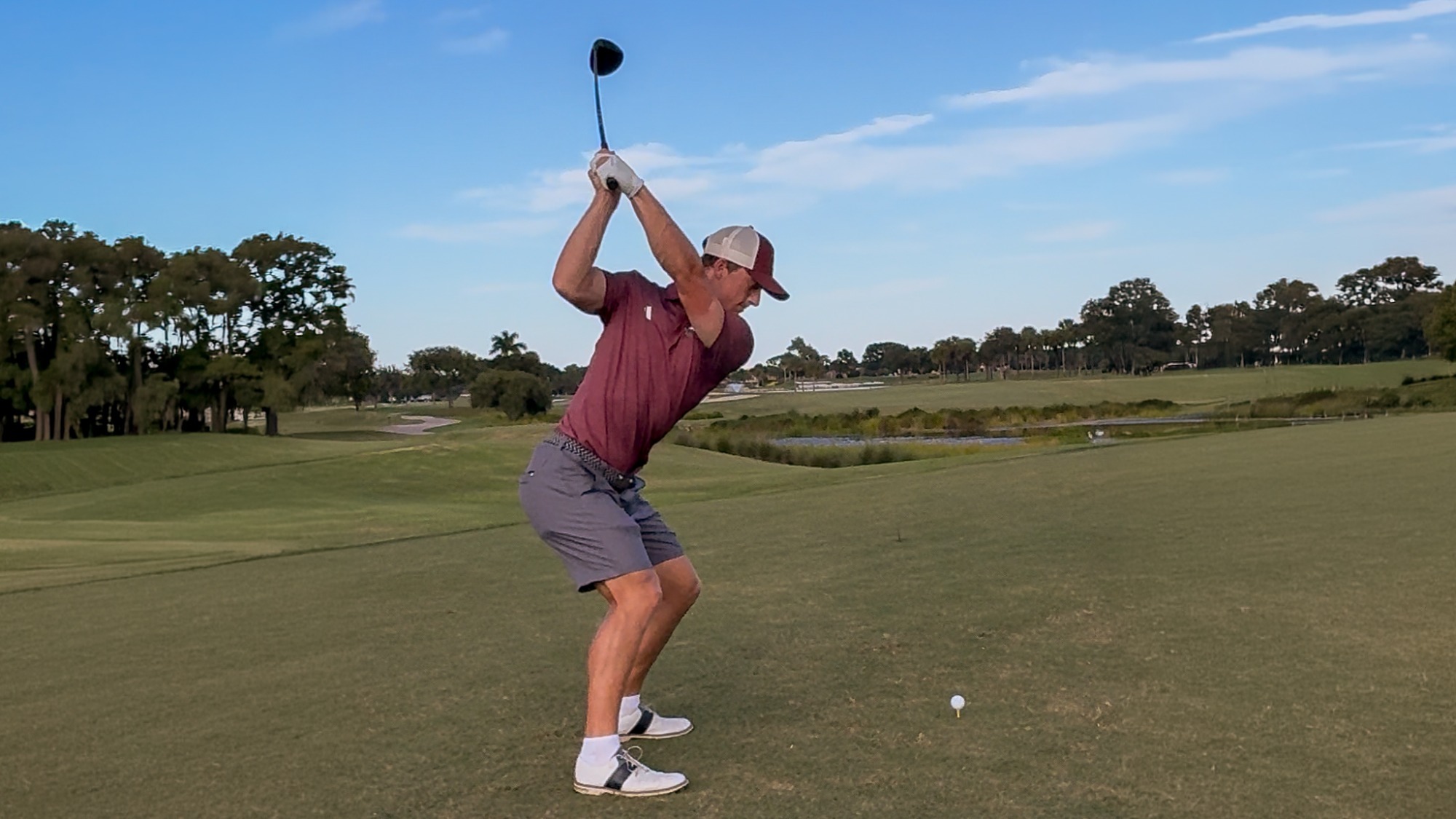 Christian Yanovitch tees off at the 2026 National Preview