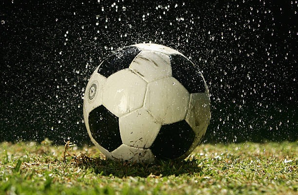 soccer rain