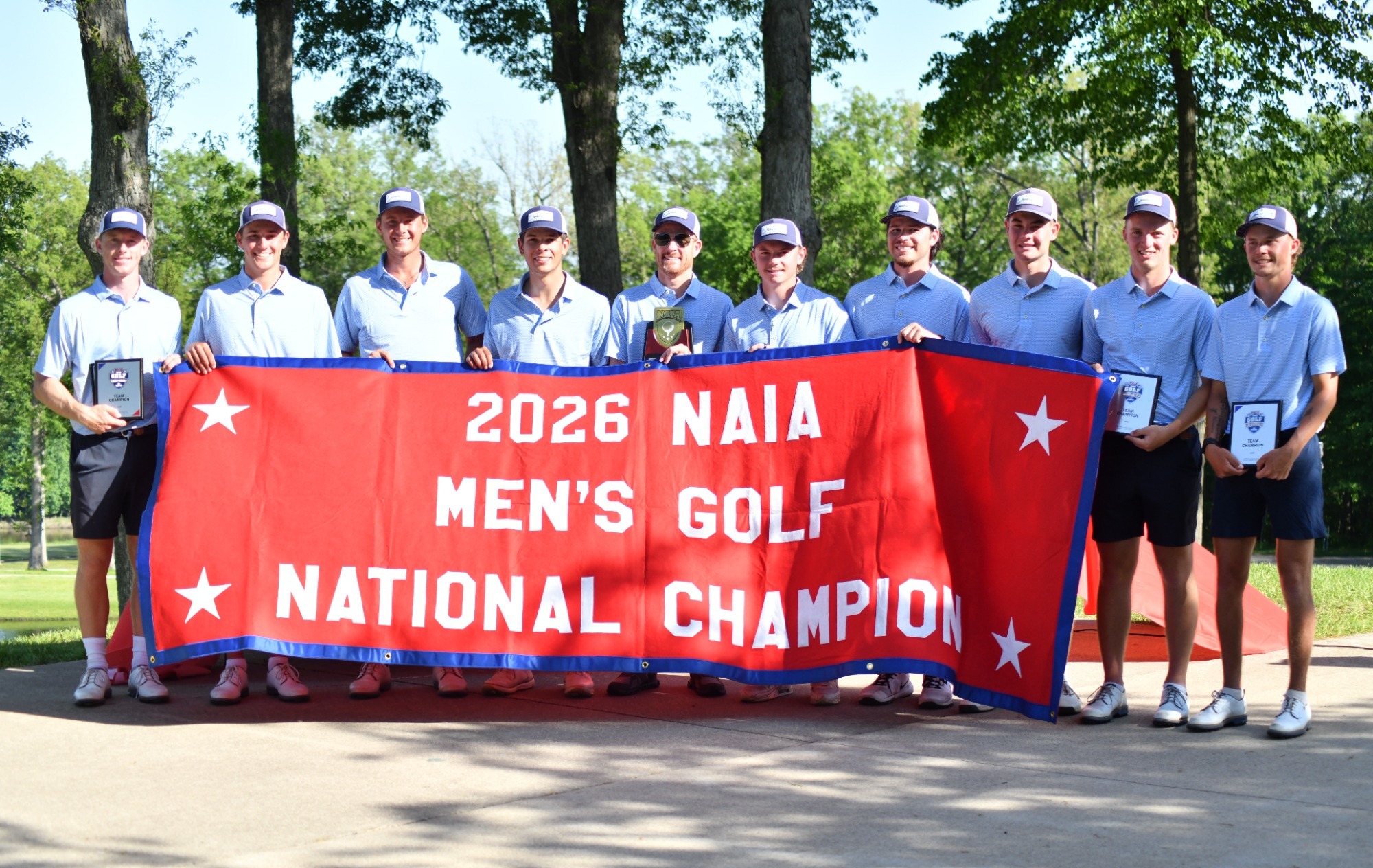 MGolf NAIA Champions Red Banner