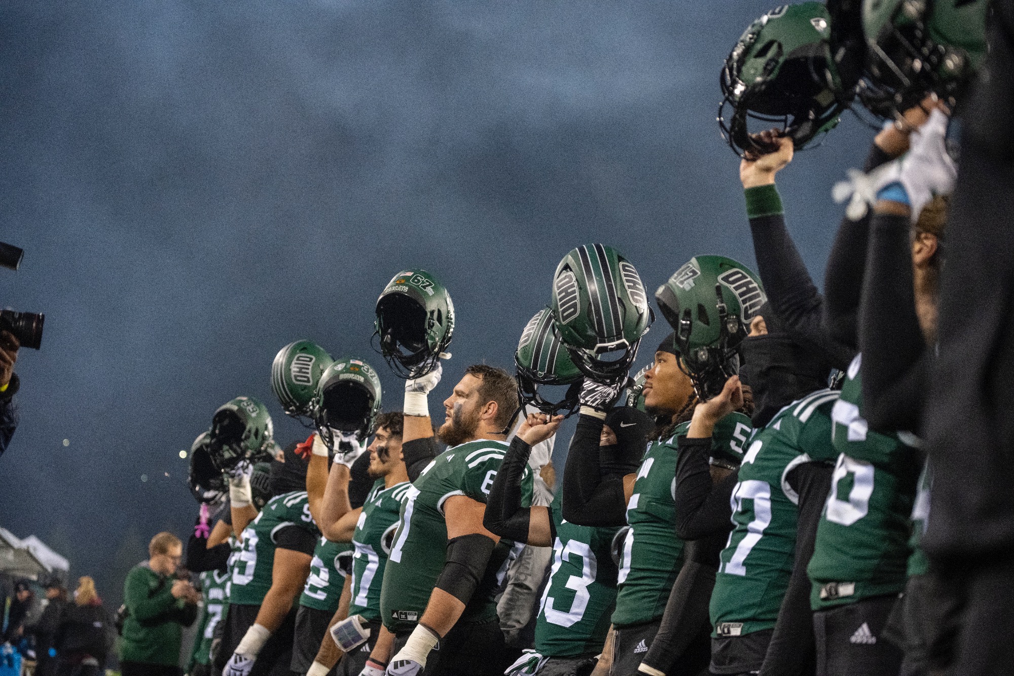 Ohio football following victory over UMass | Nov. 18, 2025 
