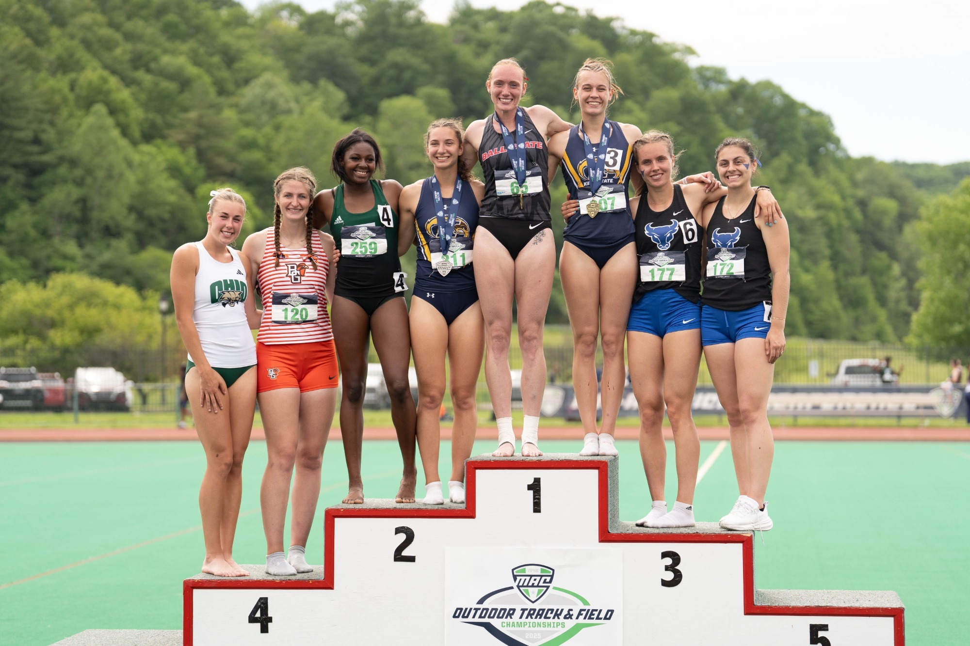 heptathlon podium