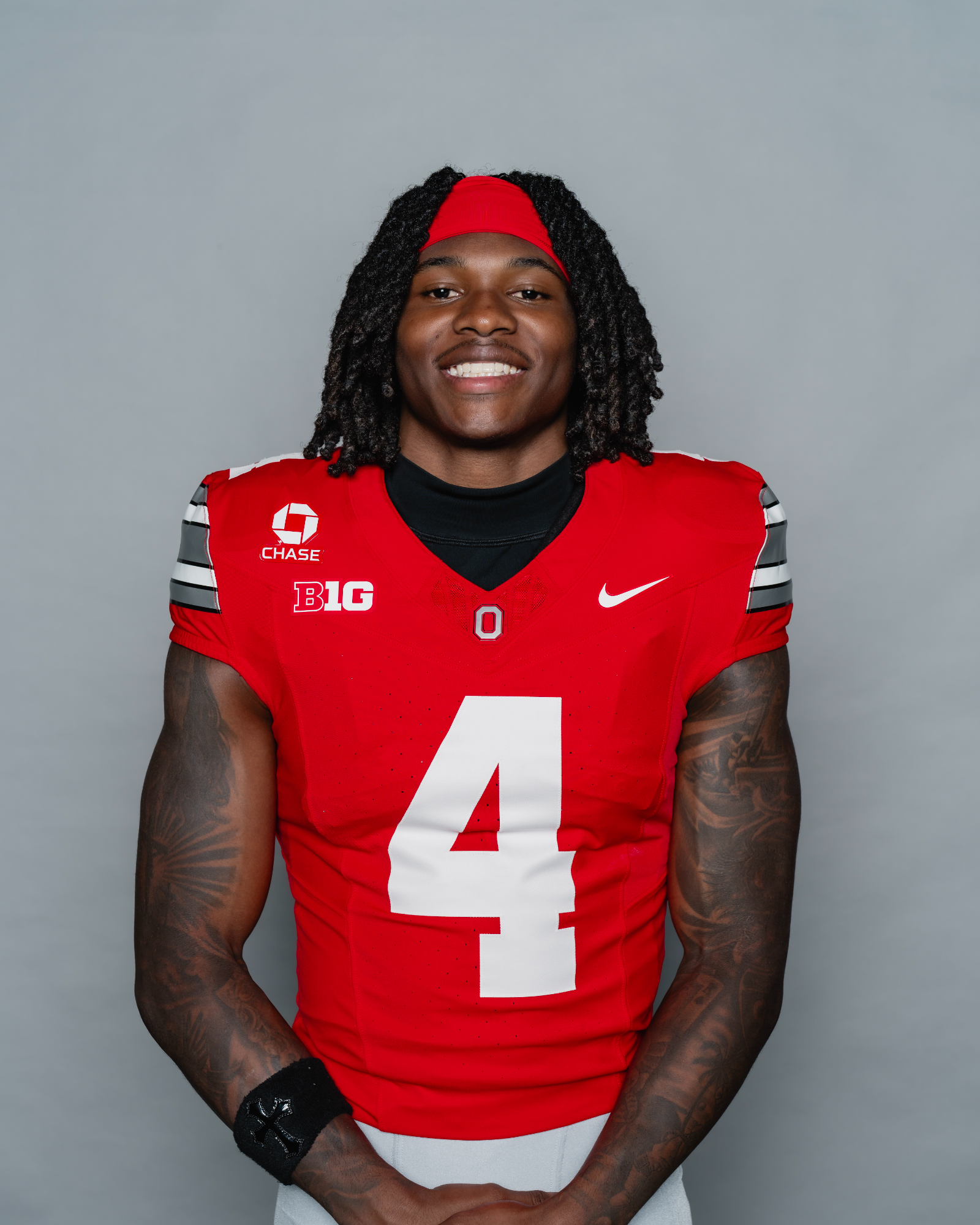 Jeremiah Smith in his Ohio State Buckeyes uniform