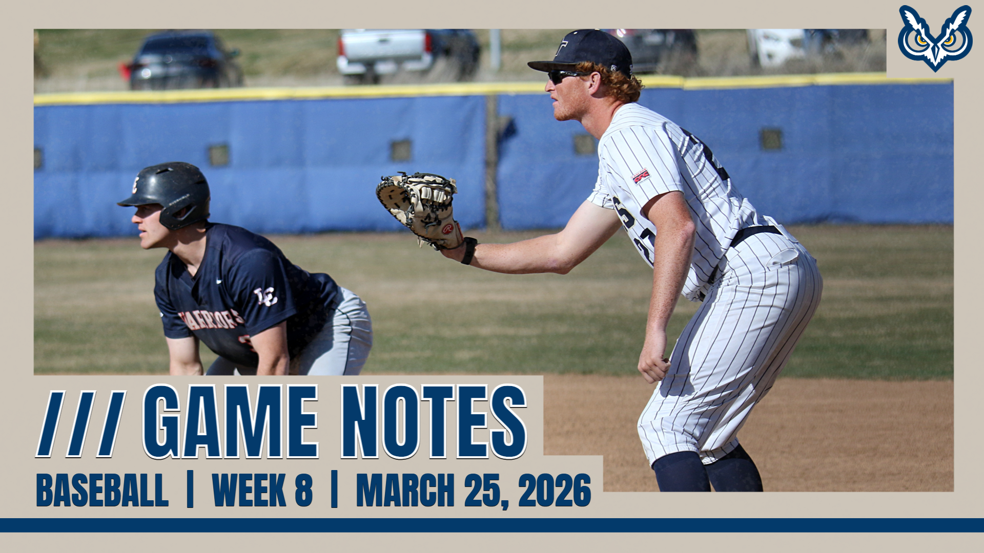 Jacob Cook holding runner on at first base