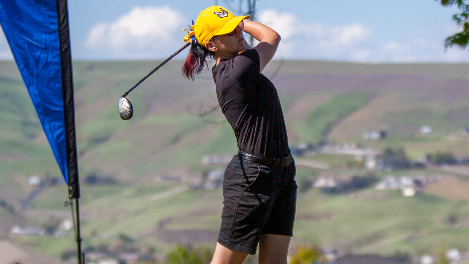 Madison Dick teeing off at LC